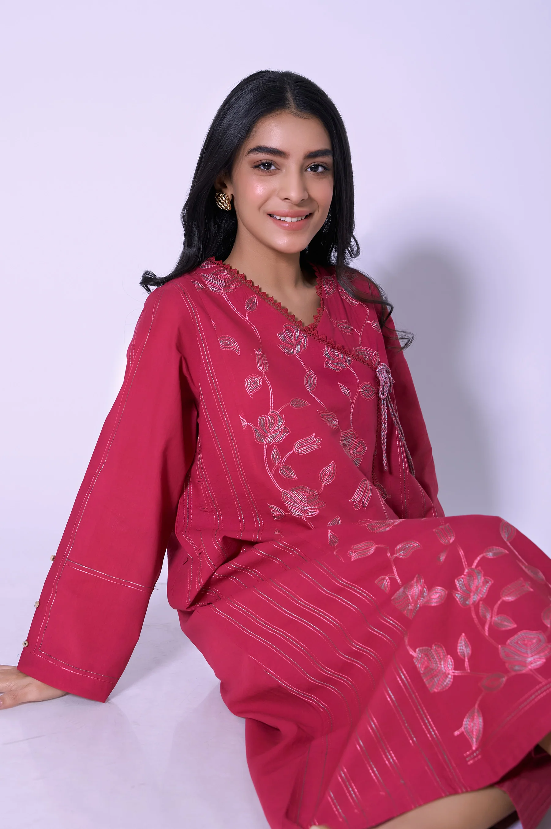 Stitched 1 Piece Jacquard Shirt
