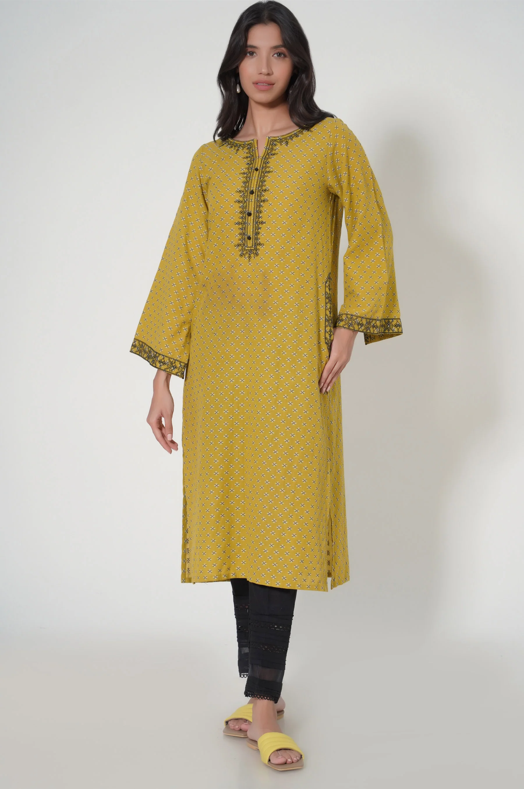 Stitched 1 Piece Jacquard Shirt - Image 2