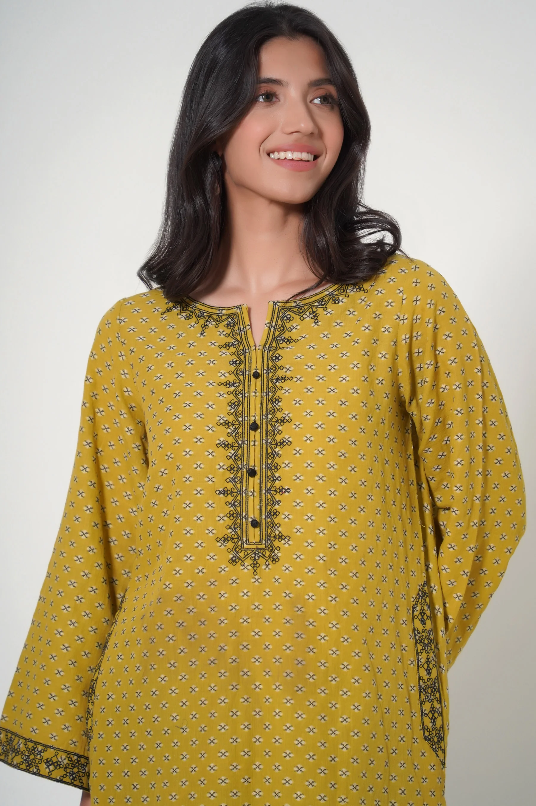 Stitched 1 Piece Jacquard Shirt - Image 3
