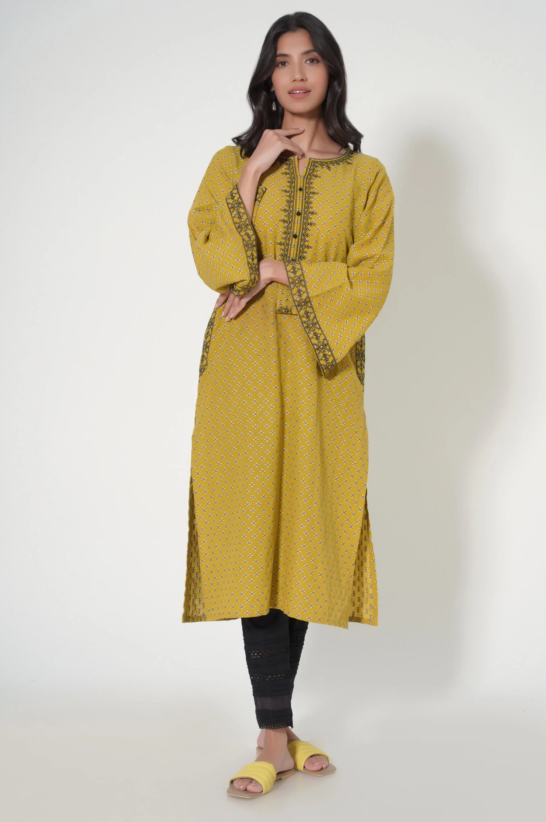 Stitched 1 Piece Jacquard Shirt - Image 6