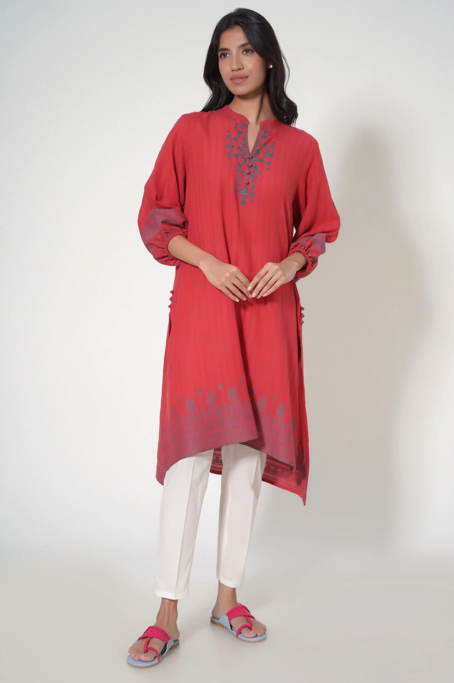 Stitched 1 Piece Jacquard Shirt - Image 2