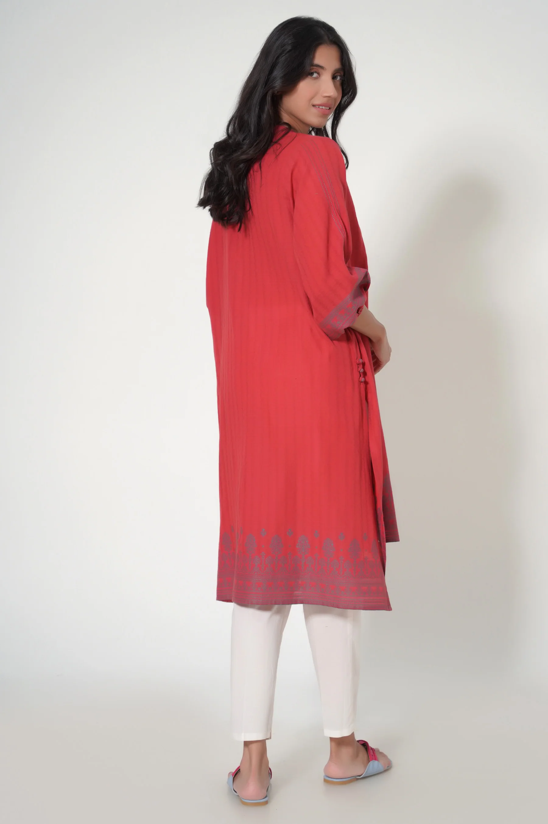 Stitched 1 Piece Jacquard Shirt - Image 5