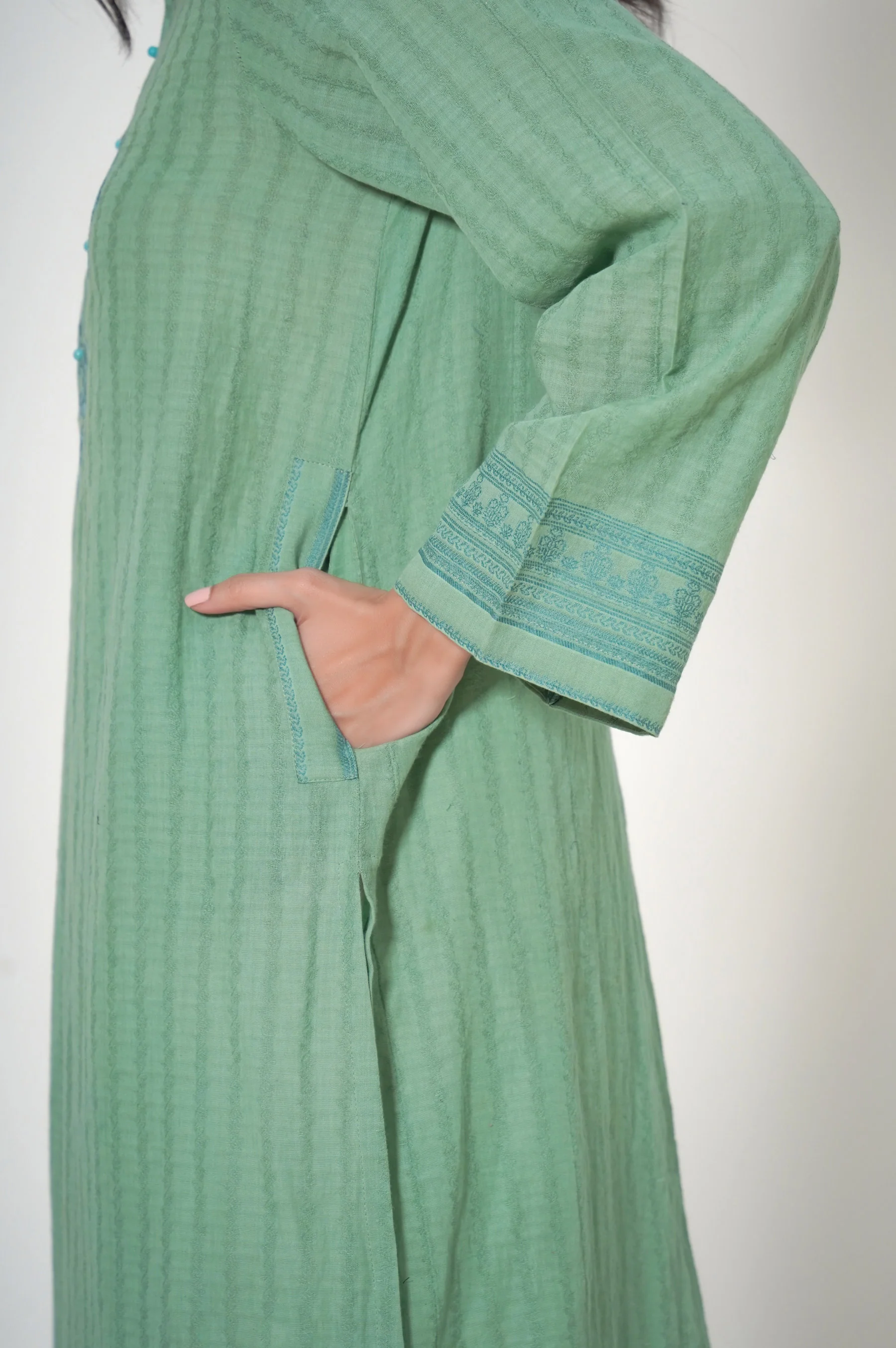 Stitched 1 Piece Jacquard Shirt - Image 2