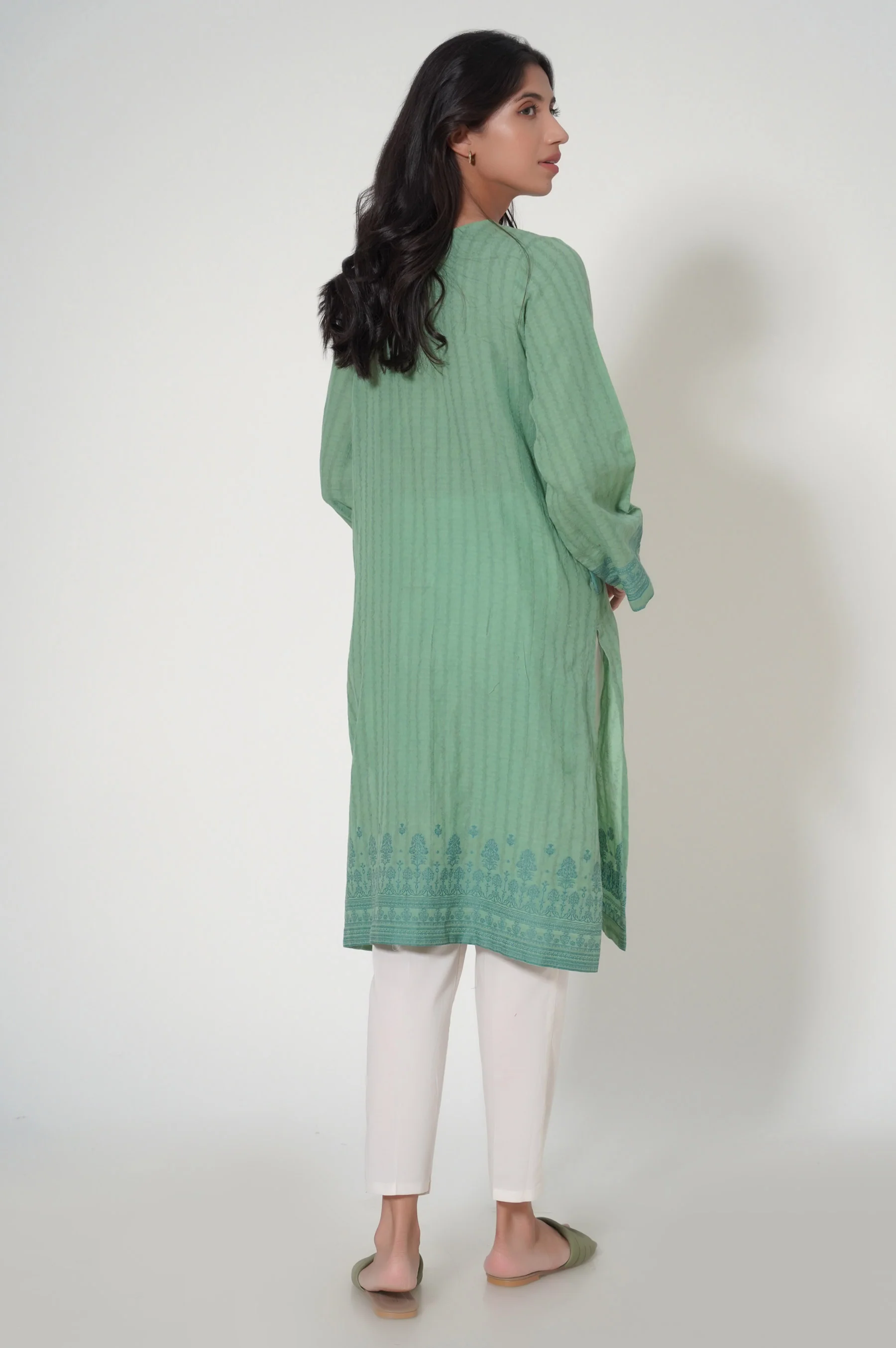 Stitched 1 Piece Jacquard Shirt - Image 3