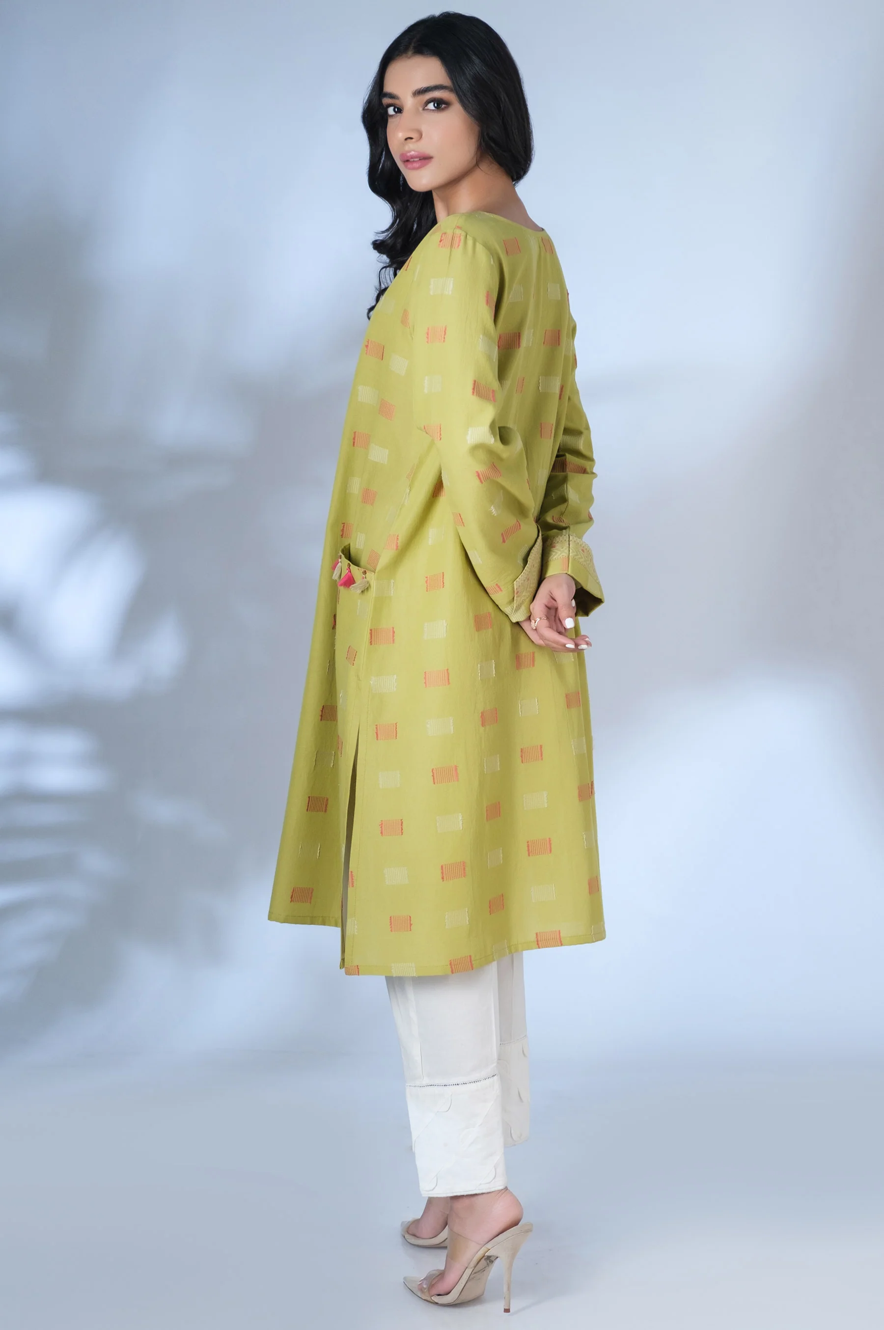 Stitched 1 Piece Jacquard Shirt - Image 4