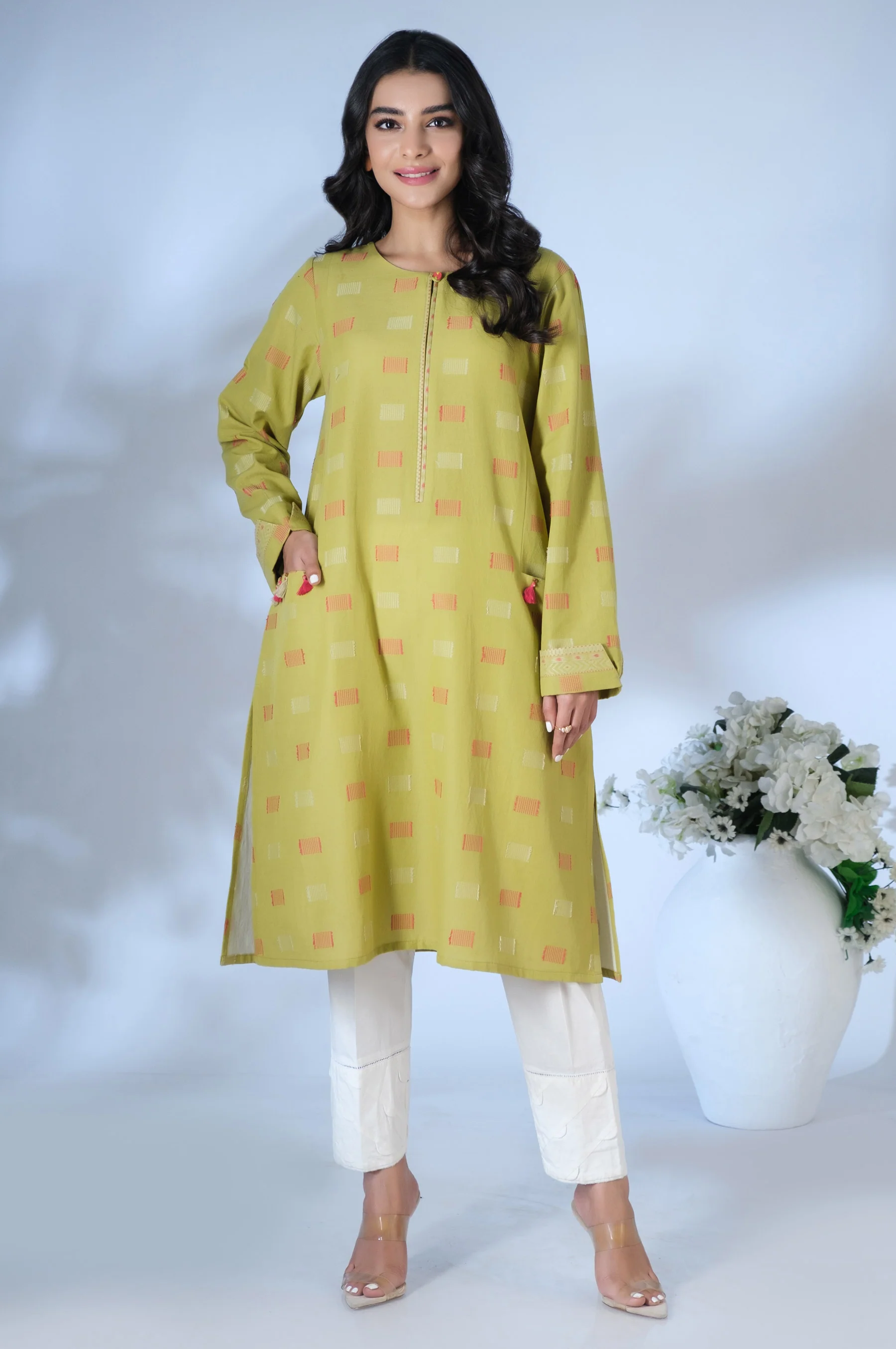 Stitched 1 Piece Jacquard Shirt - Image 5