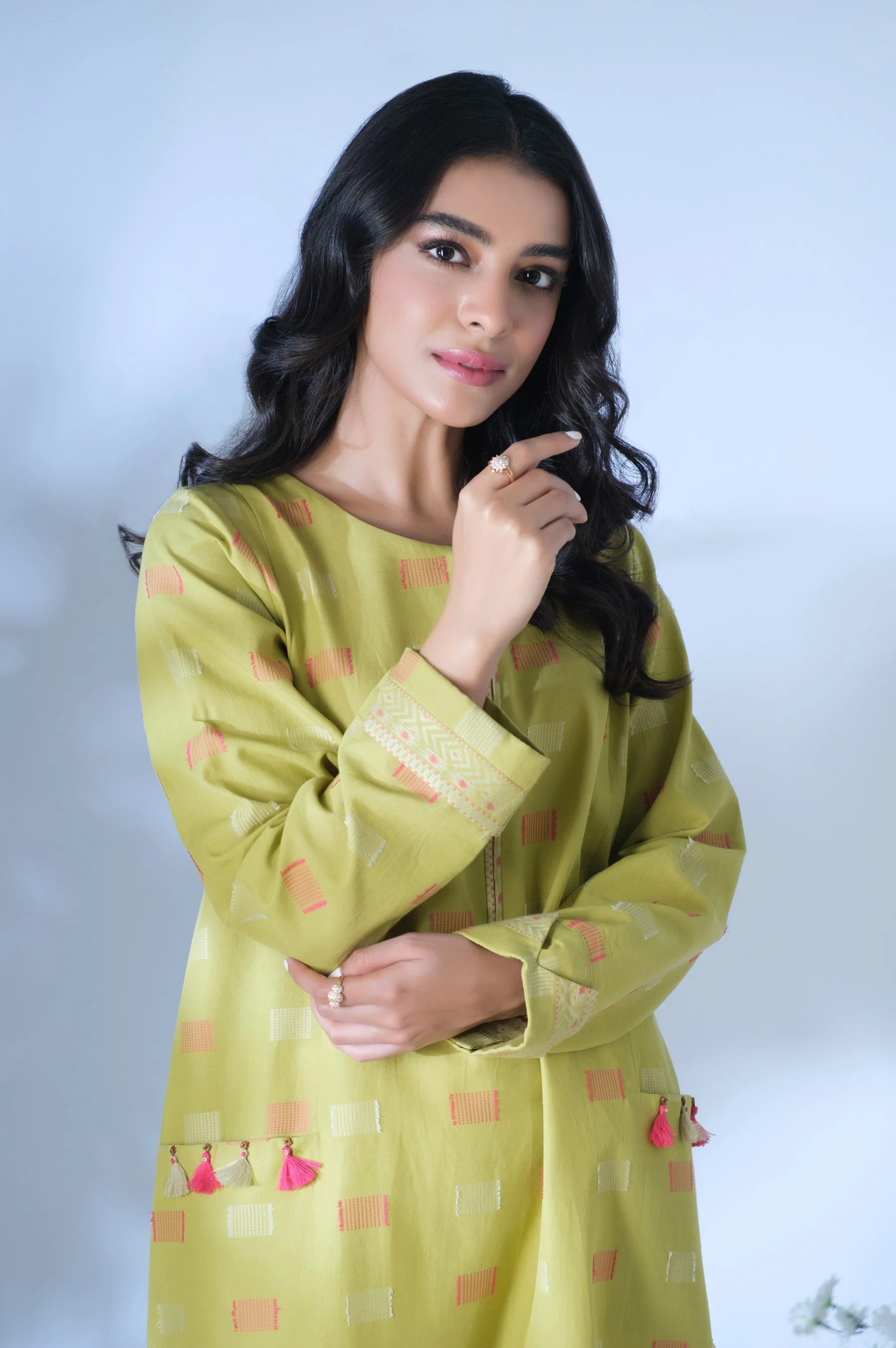 Stitched 1 Piece Jacquard Shirt - Image 6