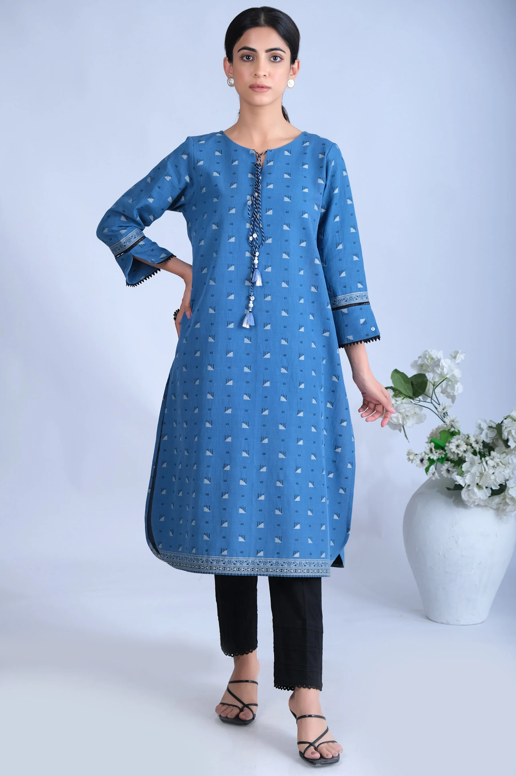 Stitched 1 Piece Jacquard Shirt - Image 3