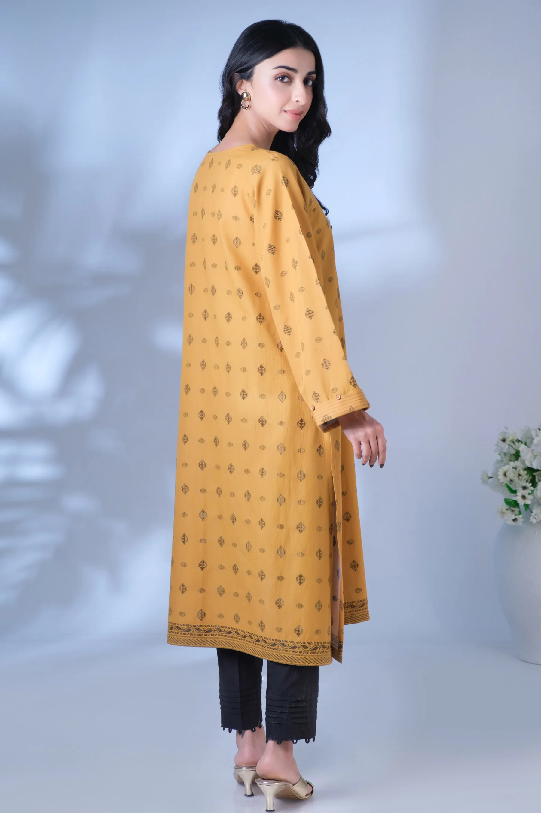 Stitched 1 Piece Jacquard Shirt - Image 5