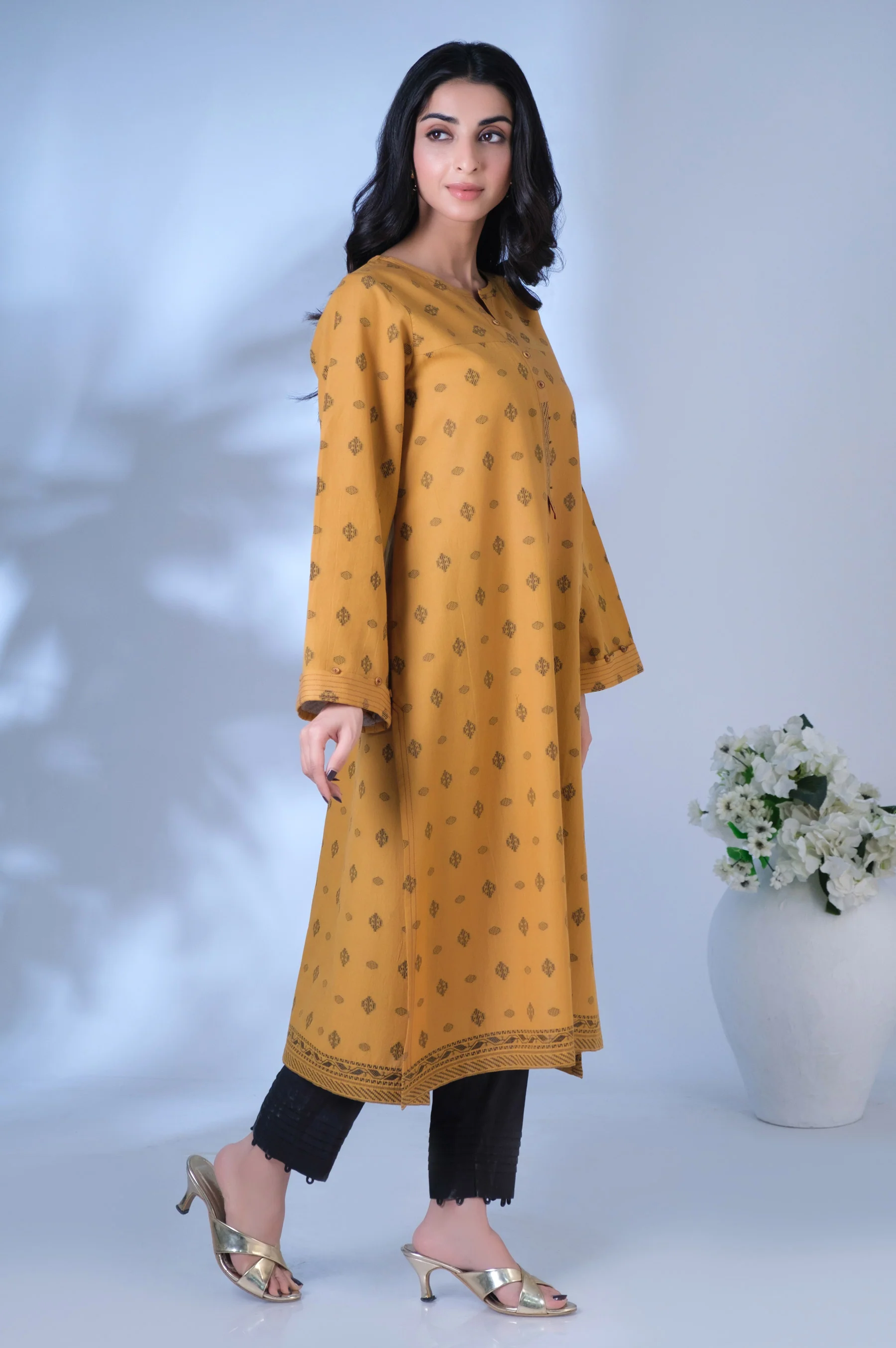Stitched 1 Piece Jacquard Shirt - Image 6