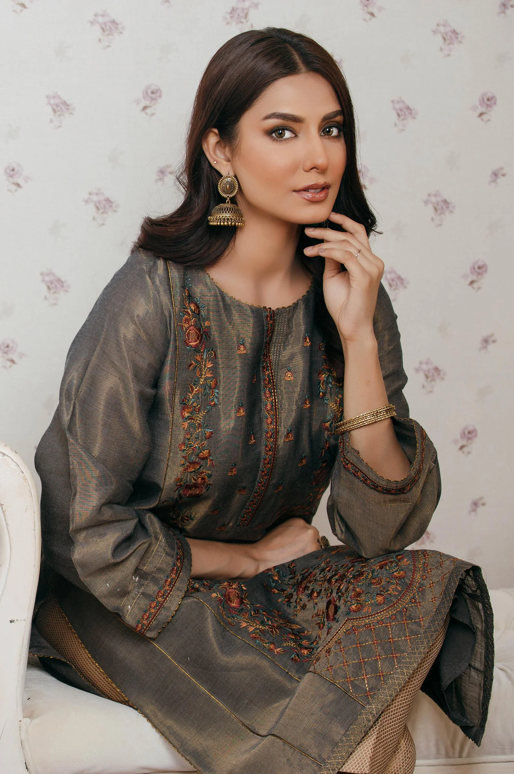 Stitched 1 Piece Masoori Embroidered Shirt - Image 4