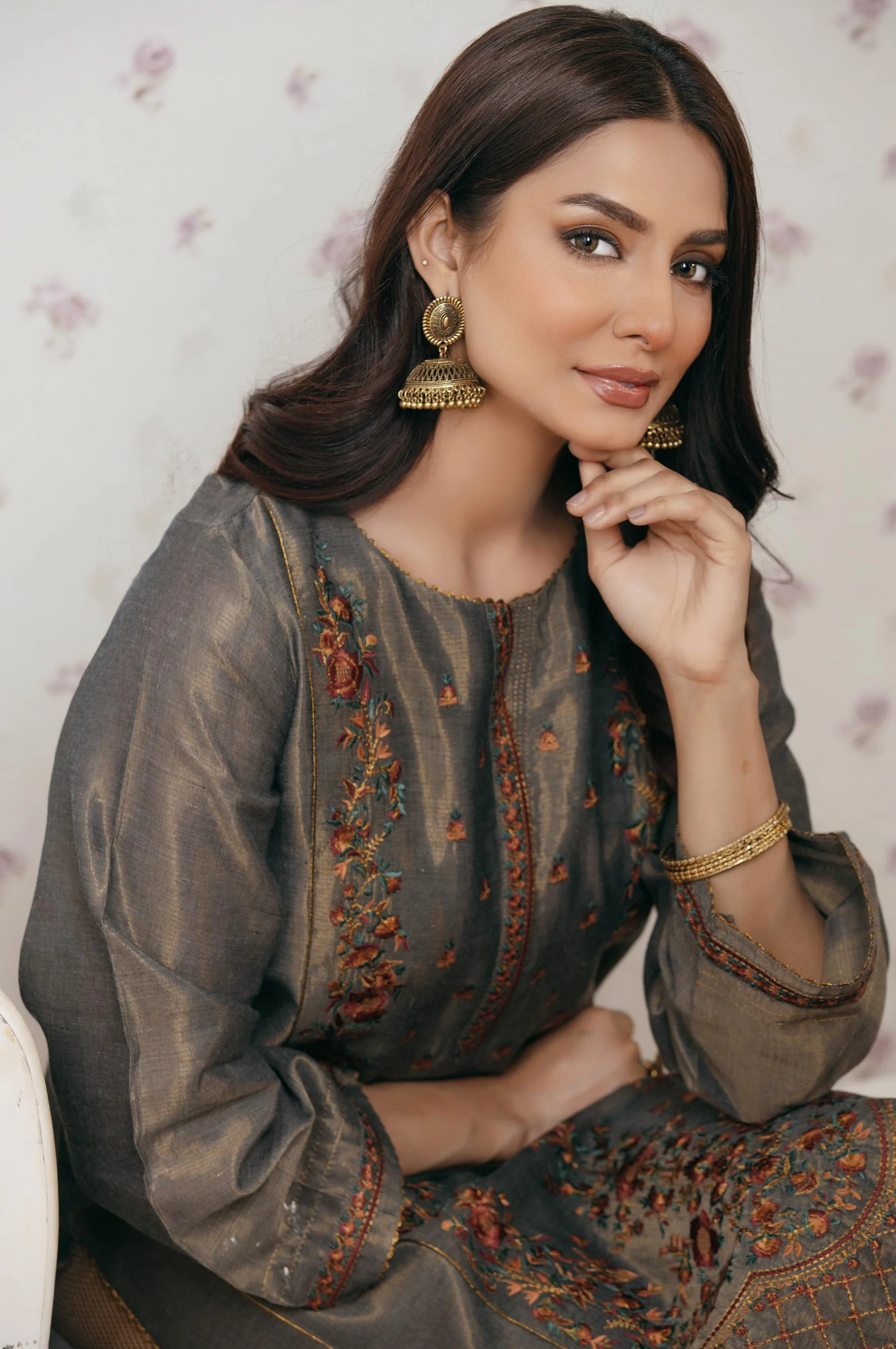 Stitched 1 Piece Masoori Embroidered Shirt - Image 6