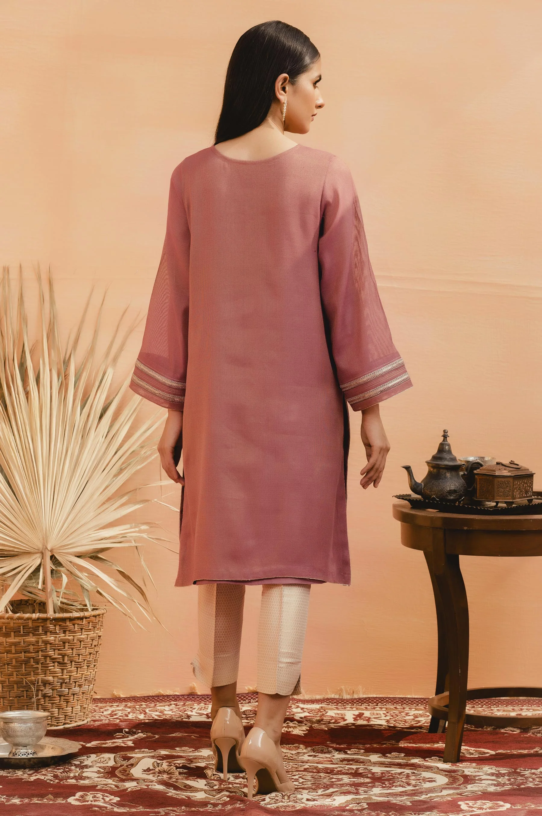 Stitched 1 Piece Maysori Nat Embroidered Shirt - Image 2