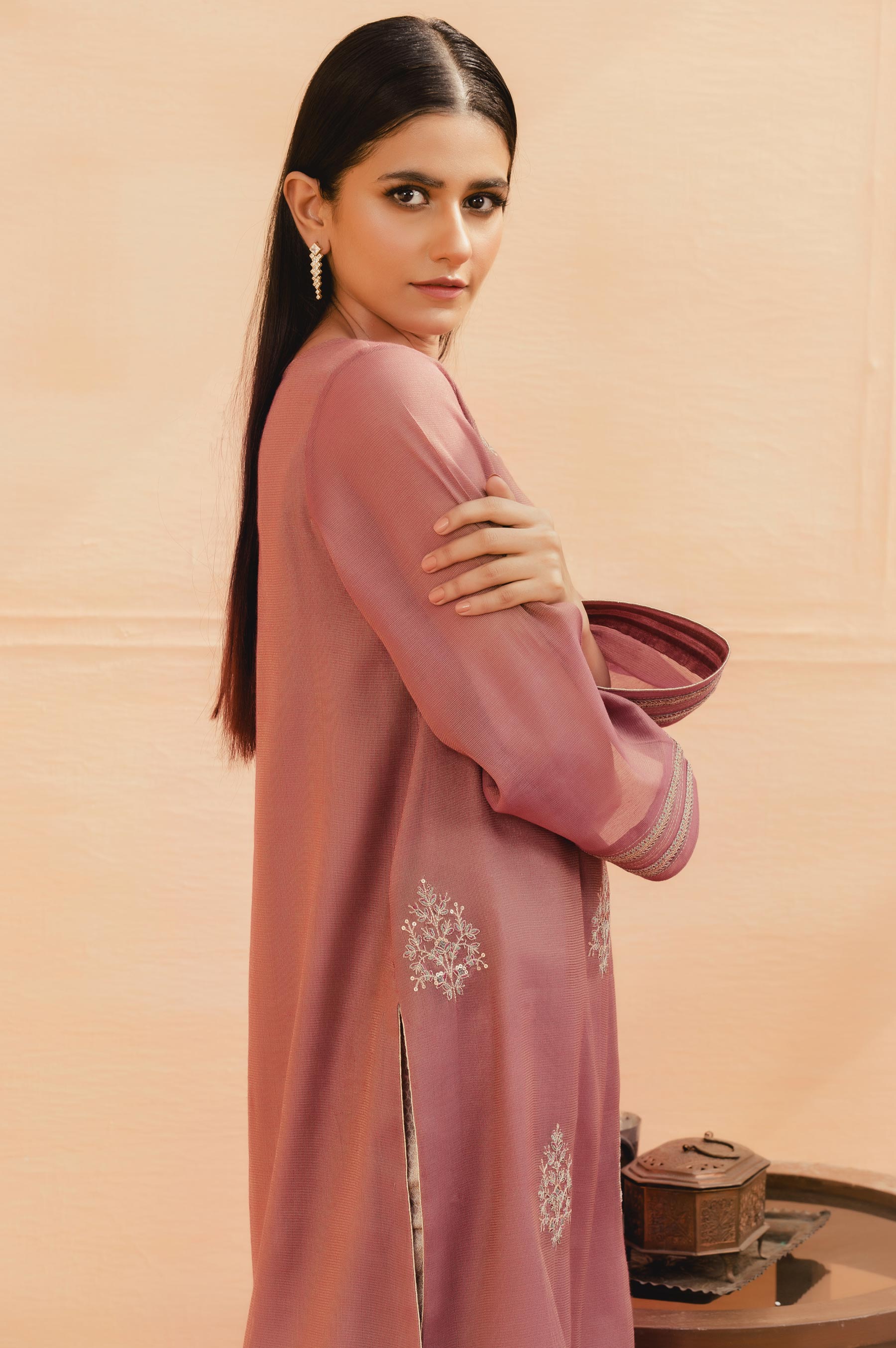 Stitched 1 Piece Maysori Nat Embroidered Shirt - Image 4