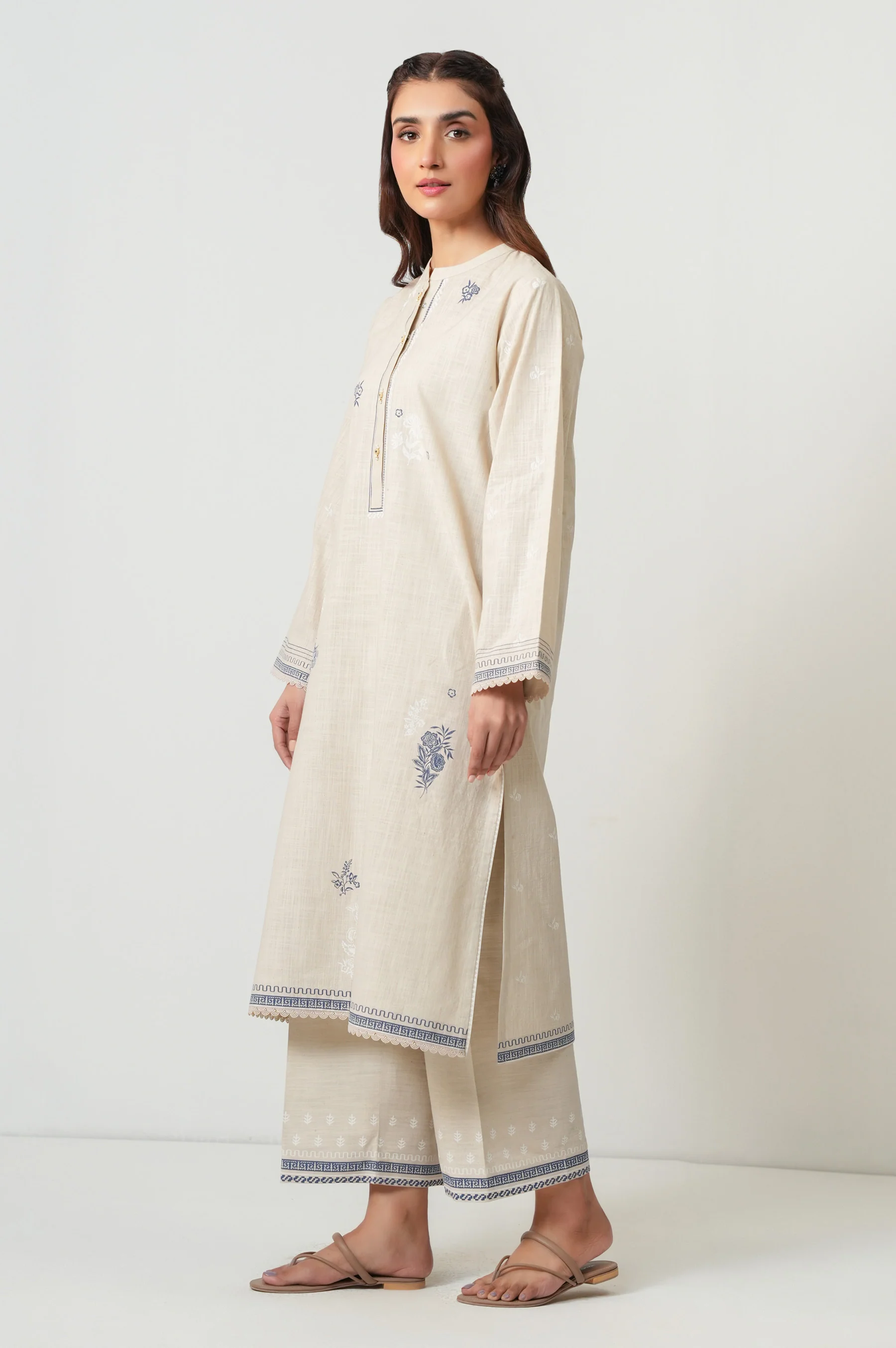 STITCHED PRINTED BOTH SIDE SLUB SHIRT - Image 3