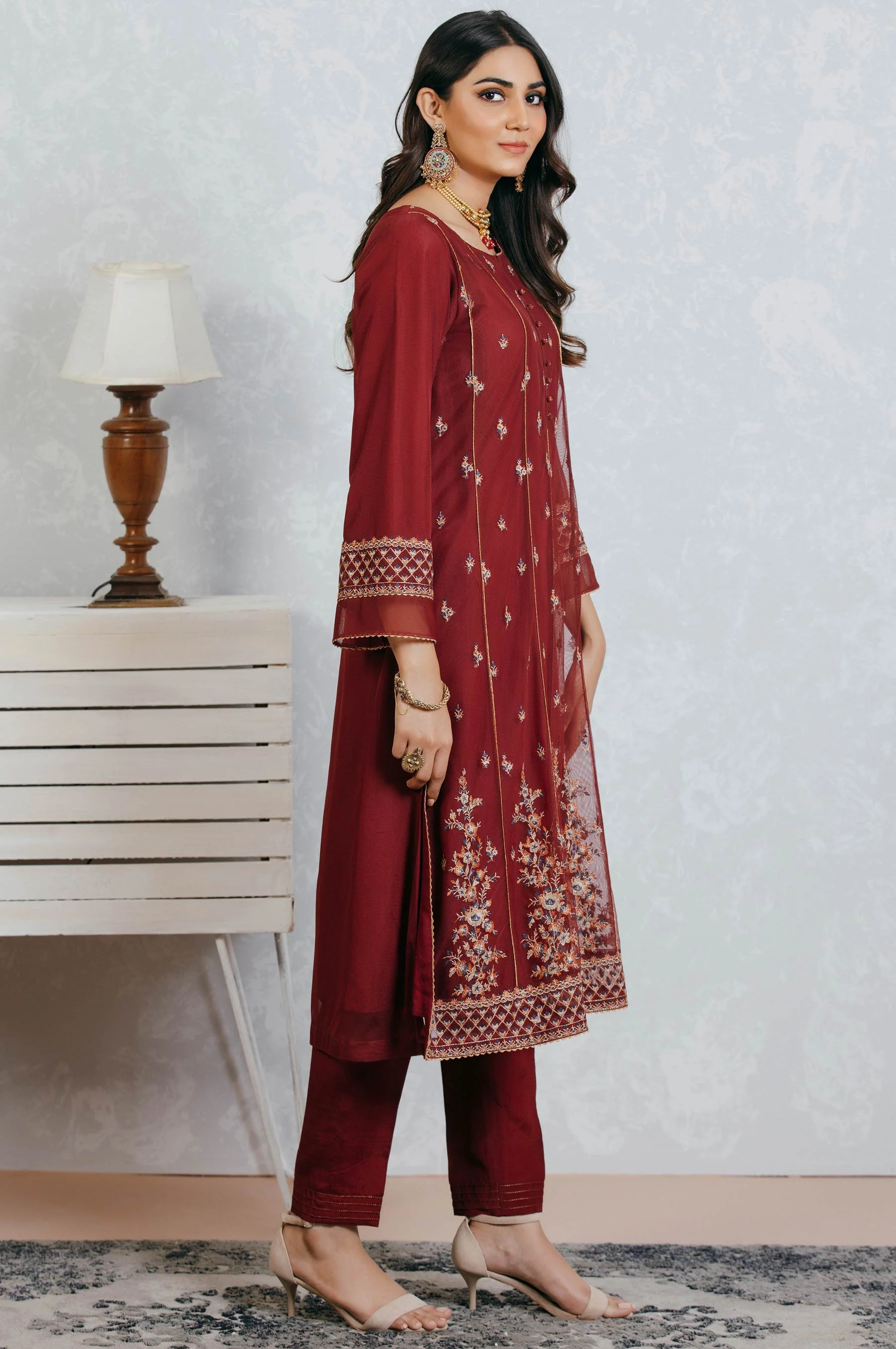 Stitched 1 Piece Embroidered Polynet Shirt - Image 2