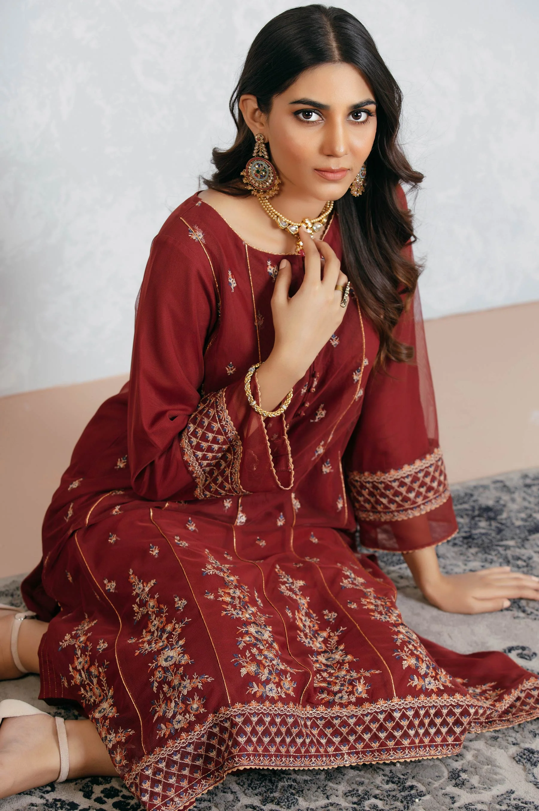 Stitched 1 Piece Embroidered Polynet Shirt - Image 3