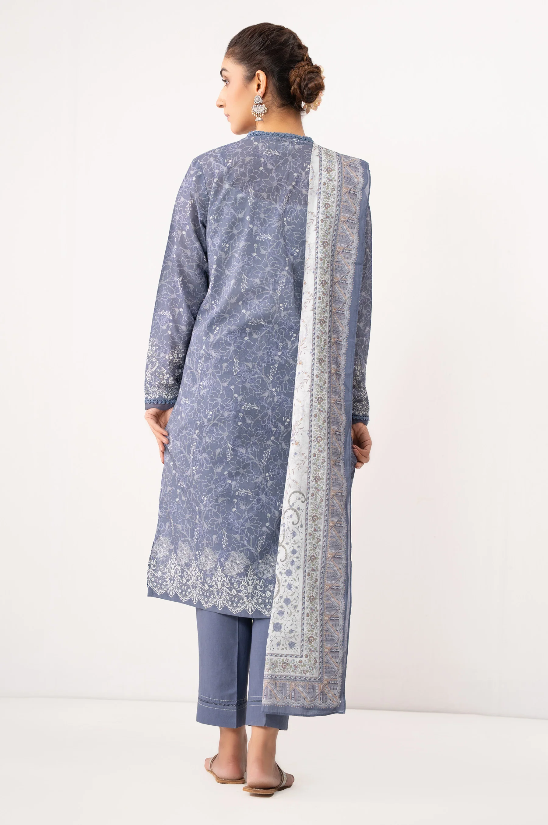 PRINTED LAWN STITCHED BOTTOM (FACTORY E-OUTLET) - Image 5