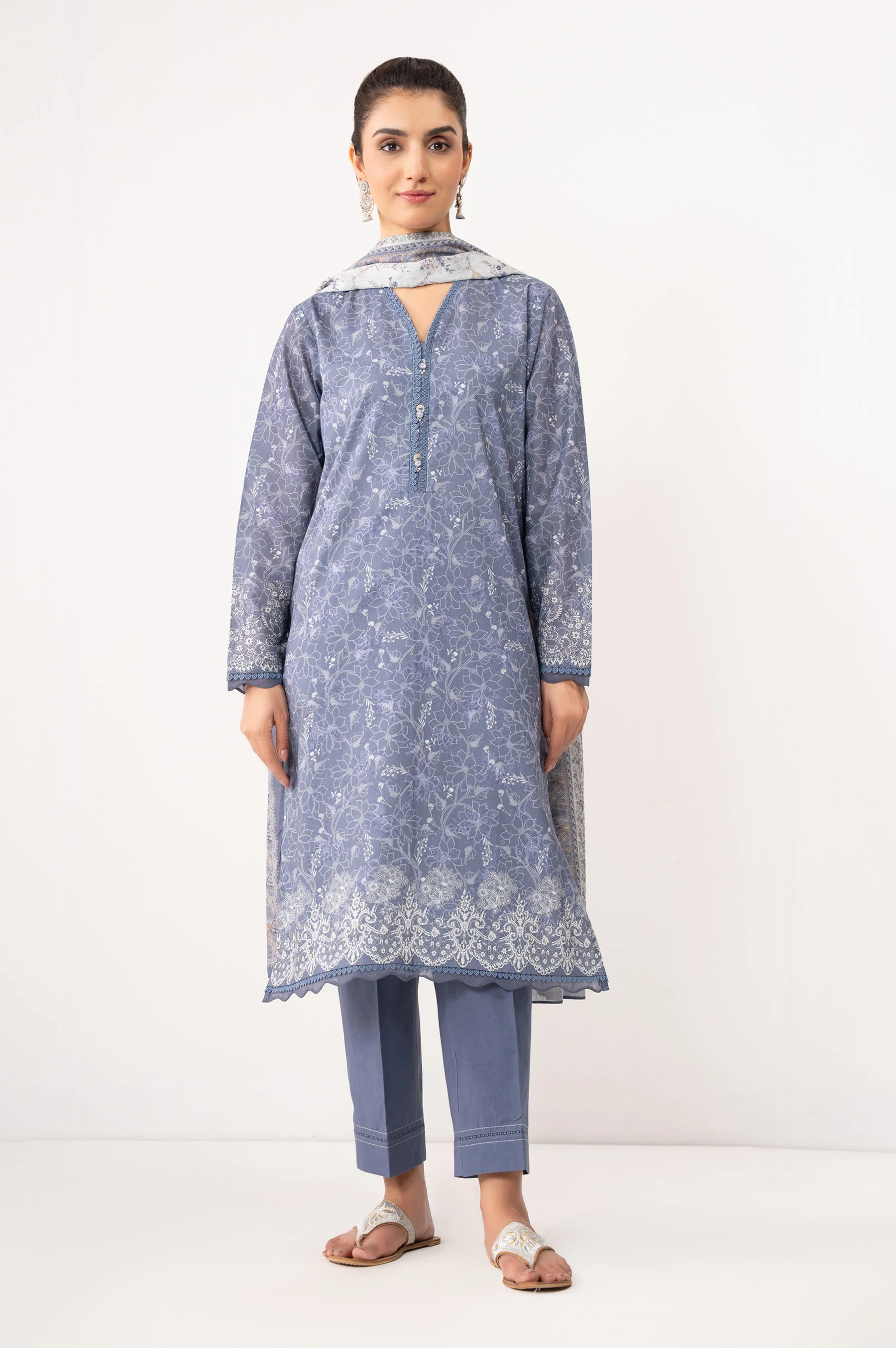 PRINTED LAWN STITCHED BOTTOM (FACTORY E-OUTLET) - Image 6