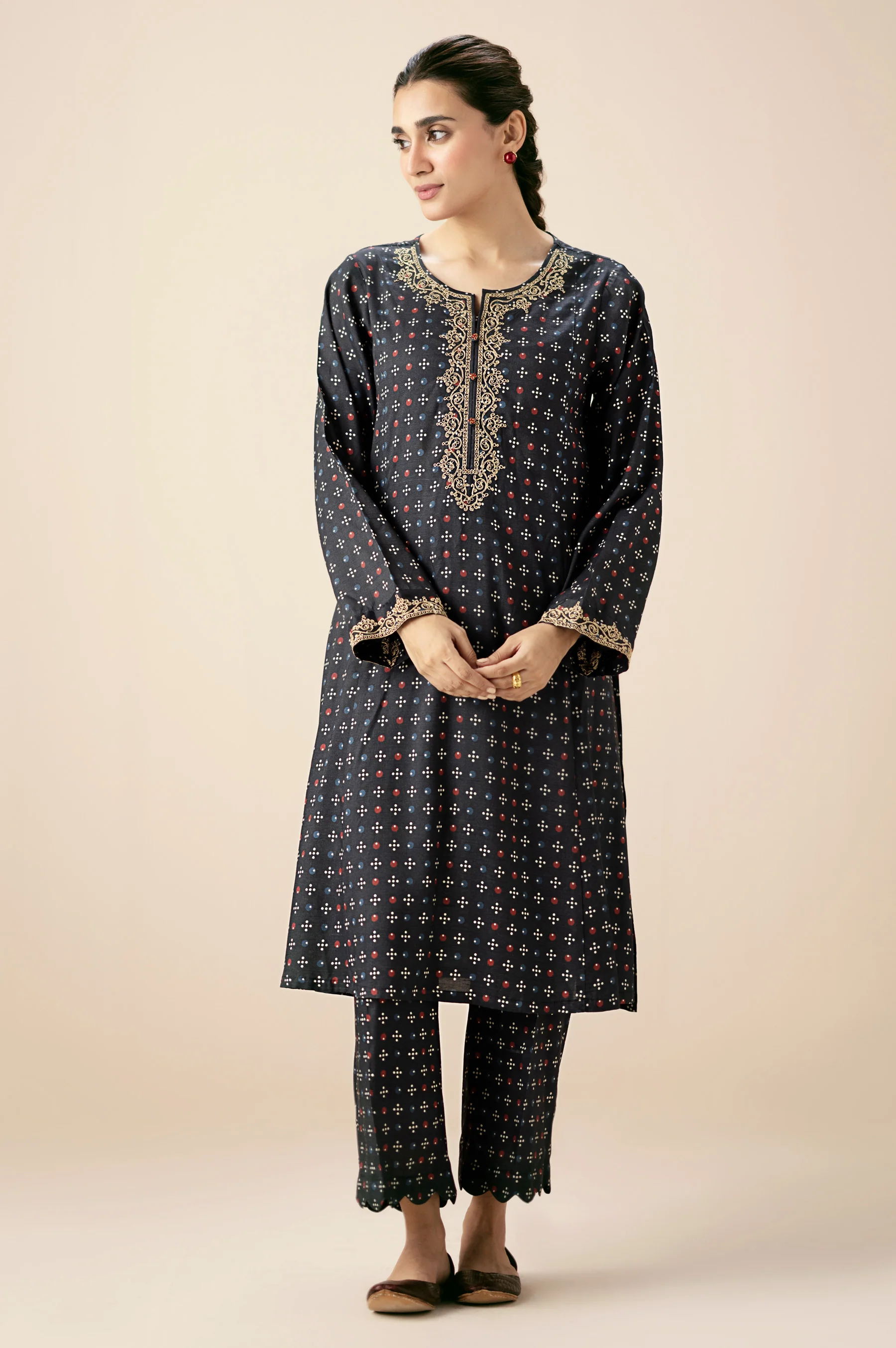 STITCHED PRINTED SHIRT BOTTOM - Image 6