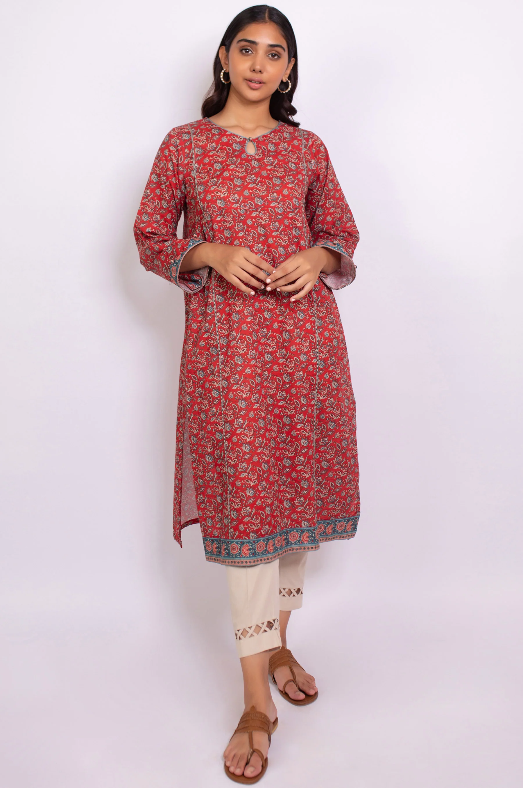 Stitched 1 Piece Printed Cottel Shirt - Image 3