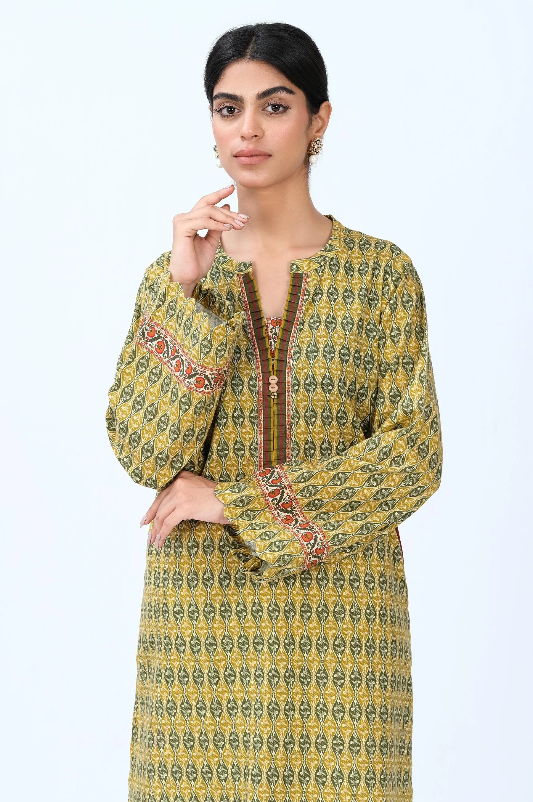 Stitched 1 Piece Digital Printed Khaddar Shirt - Image 4