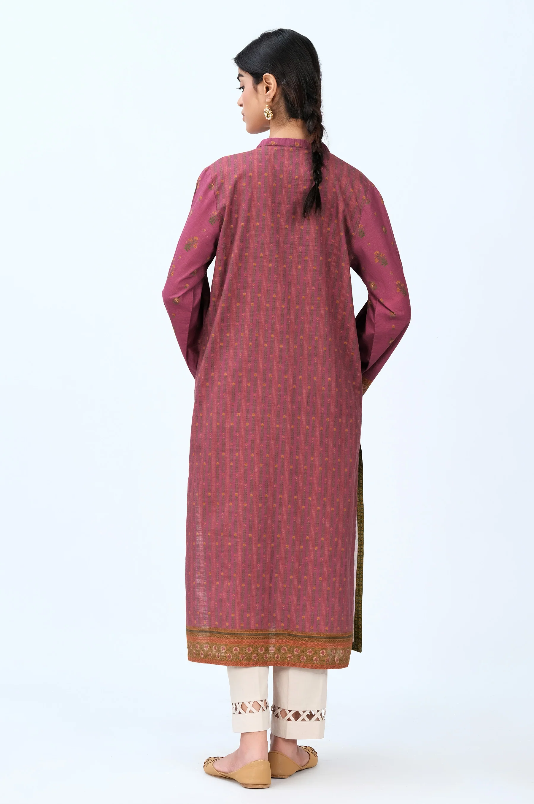 Stitched 1 Piece Digital Printed Khaddar Shirt - Image 4