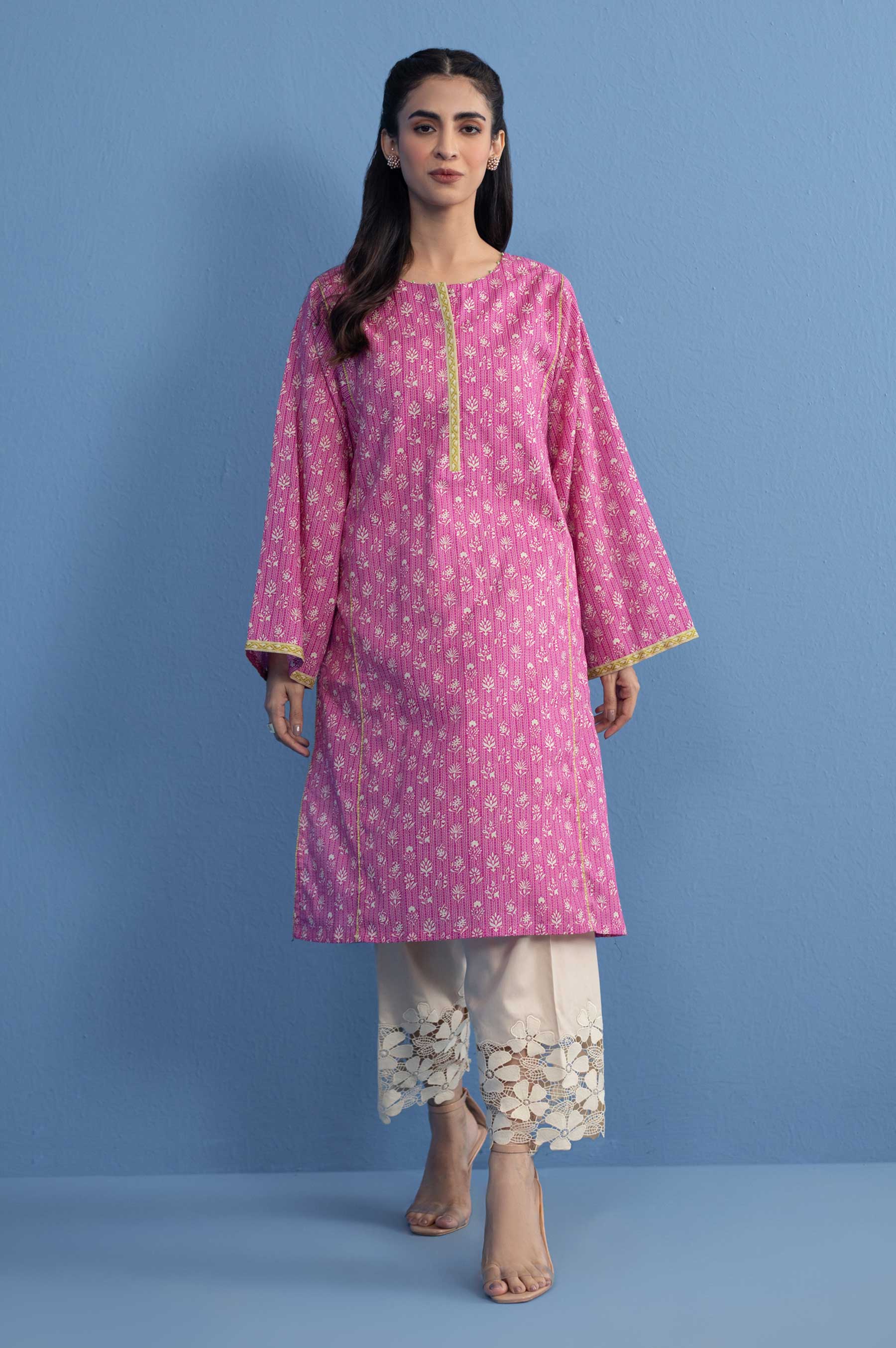 Stitched 1 Piece Printed Khaddar Shirt - Image 7