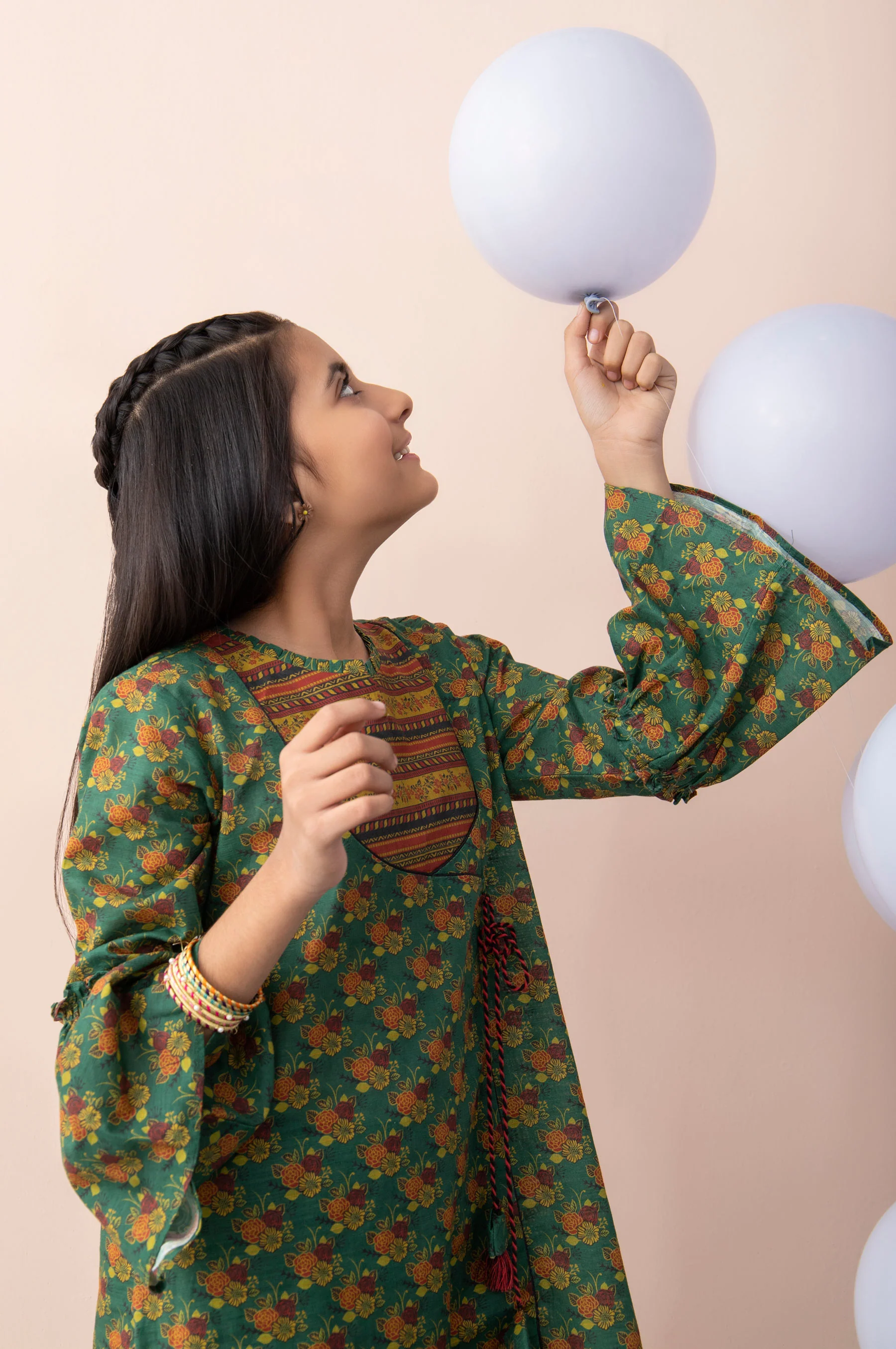 Stitched 1 Piece Printed Khaddar Junior Shirt - Image 3