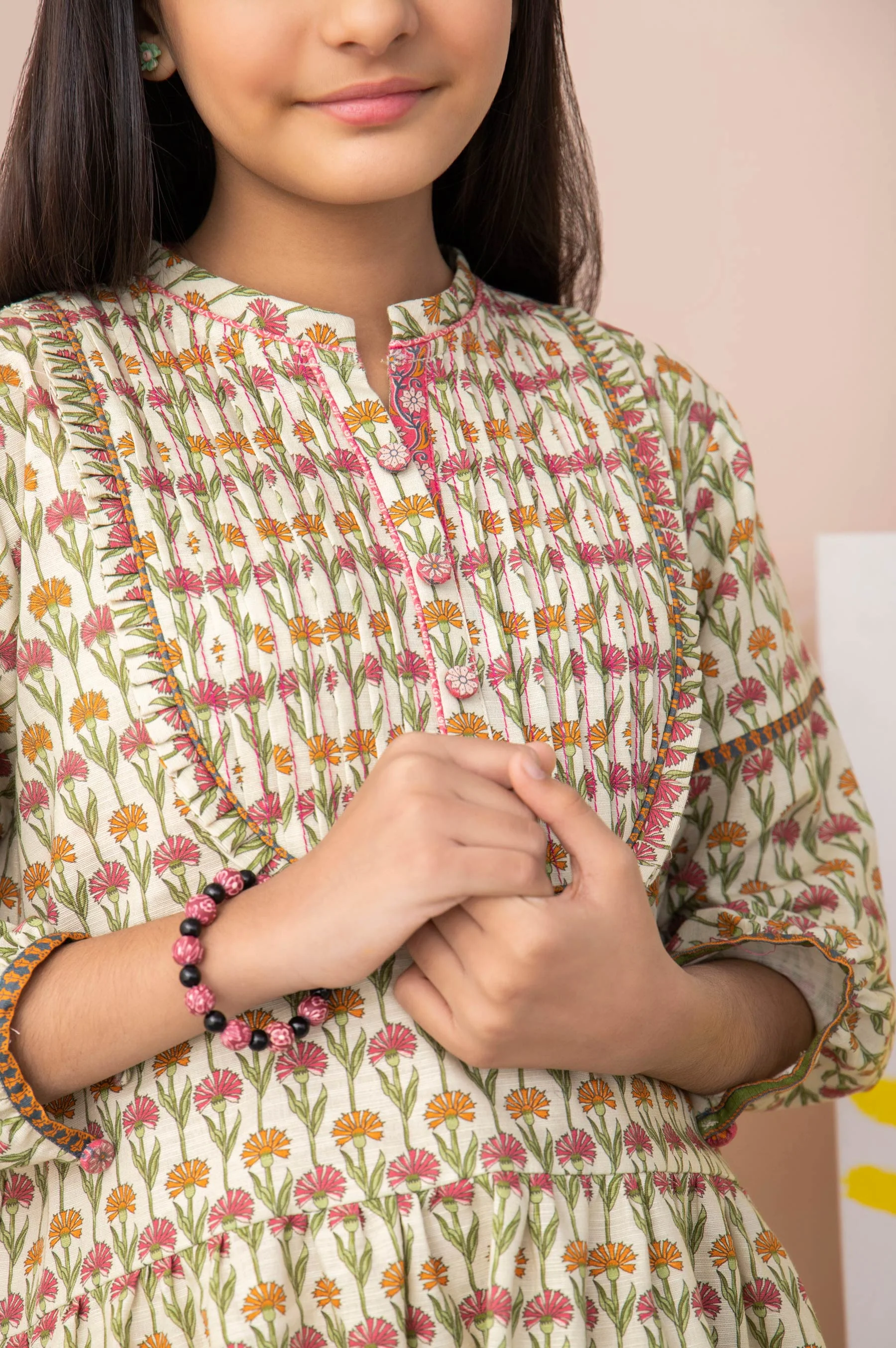 Stitched 1 Piece Printed Khaddar Junior Shirt - Image 4