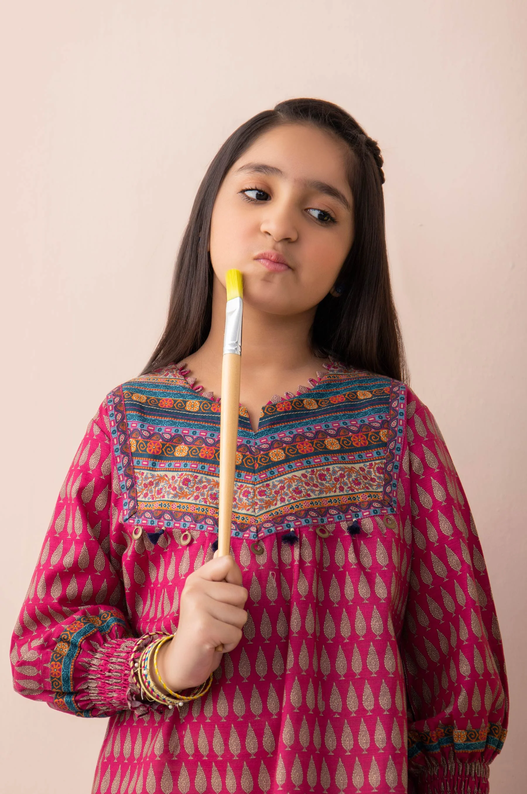 Stitched 1 Piece Printed Khaddar Junior Shirt - Image 7