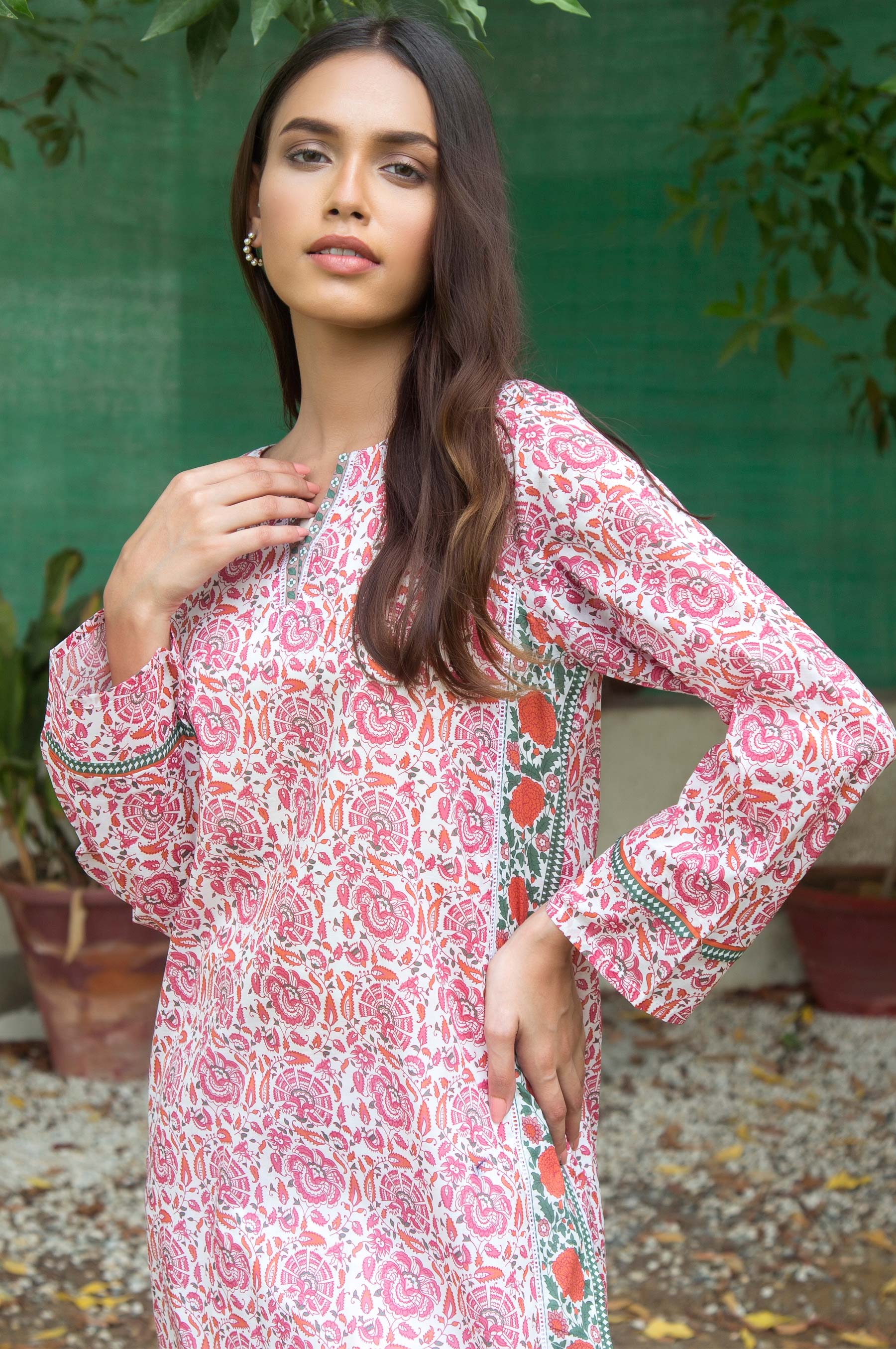 Stitched 1 Piece Printed Lawn Shirt - Image 4