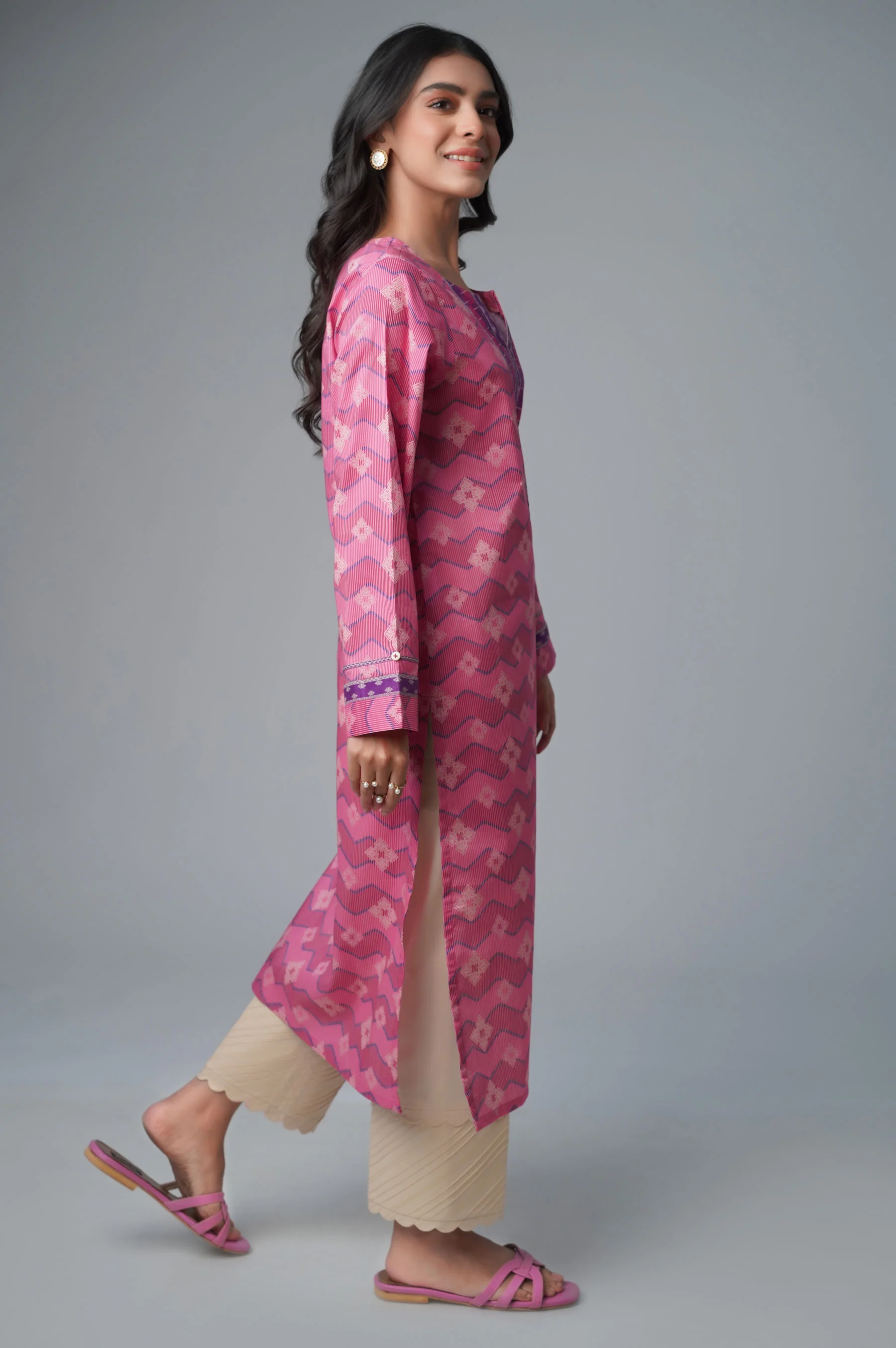 Stitched 1 Piece Printed Lawn Shirt - Image 4