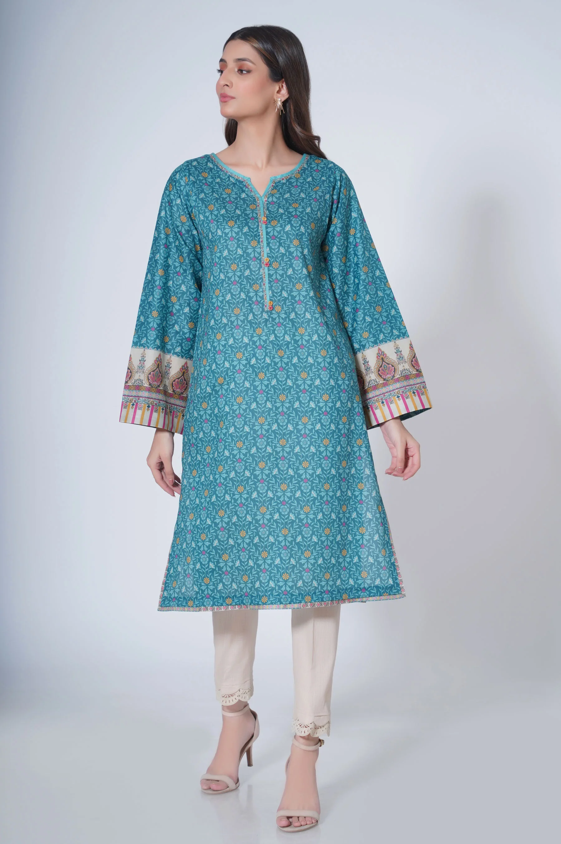 Stitched 1 Piece Printed Lawn - Image 2