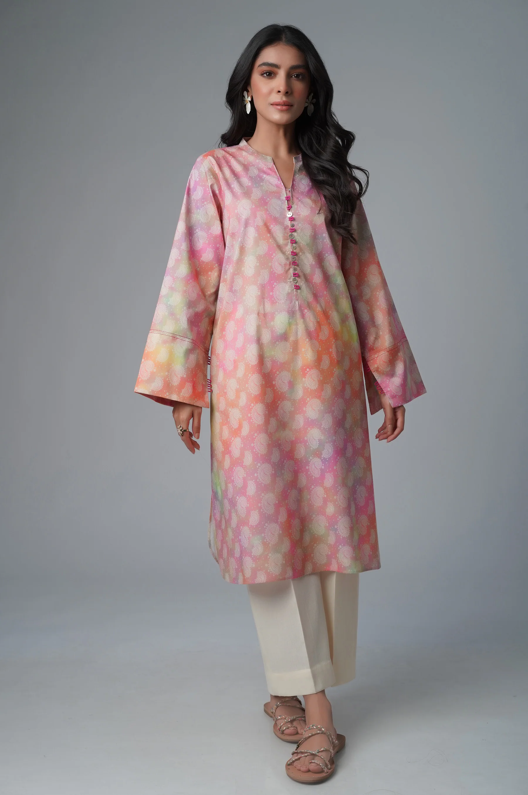 Stitched 1 Piece Printed Lawn Shirt - Image 4