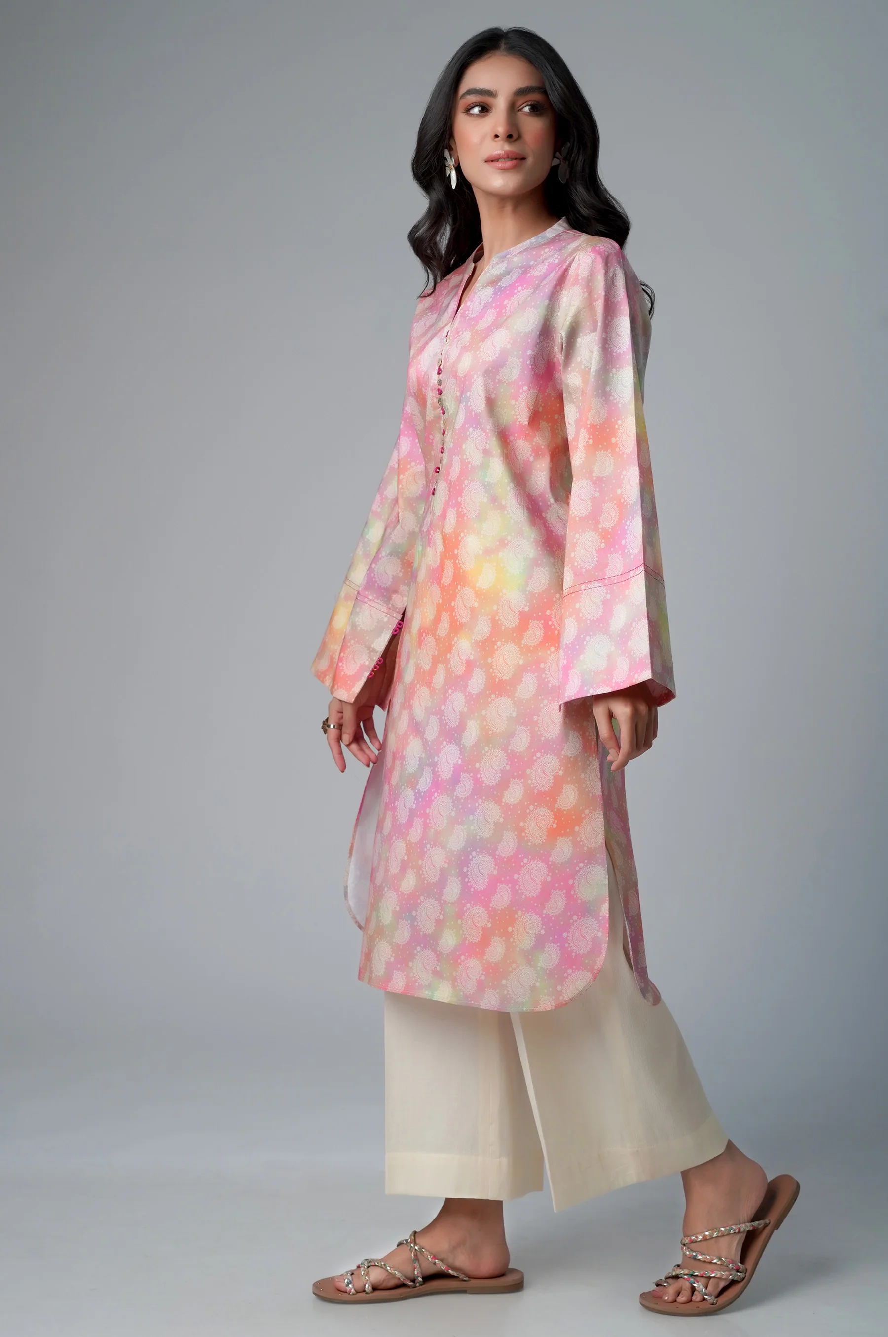 Stitched 1 Piece Printed Lawn Shirt - Image 5