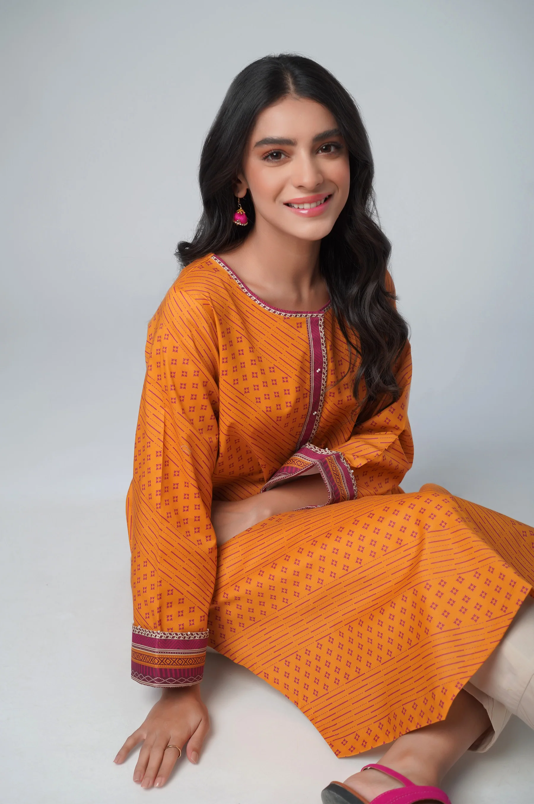 Stitched 1 Piece Printed Lawn Shirt - Image 5
