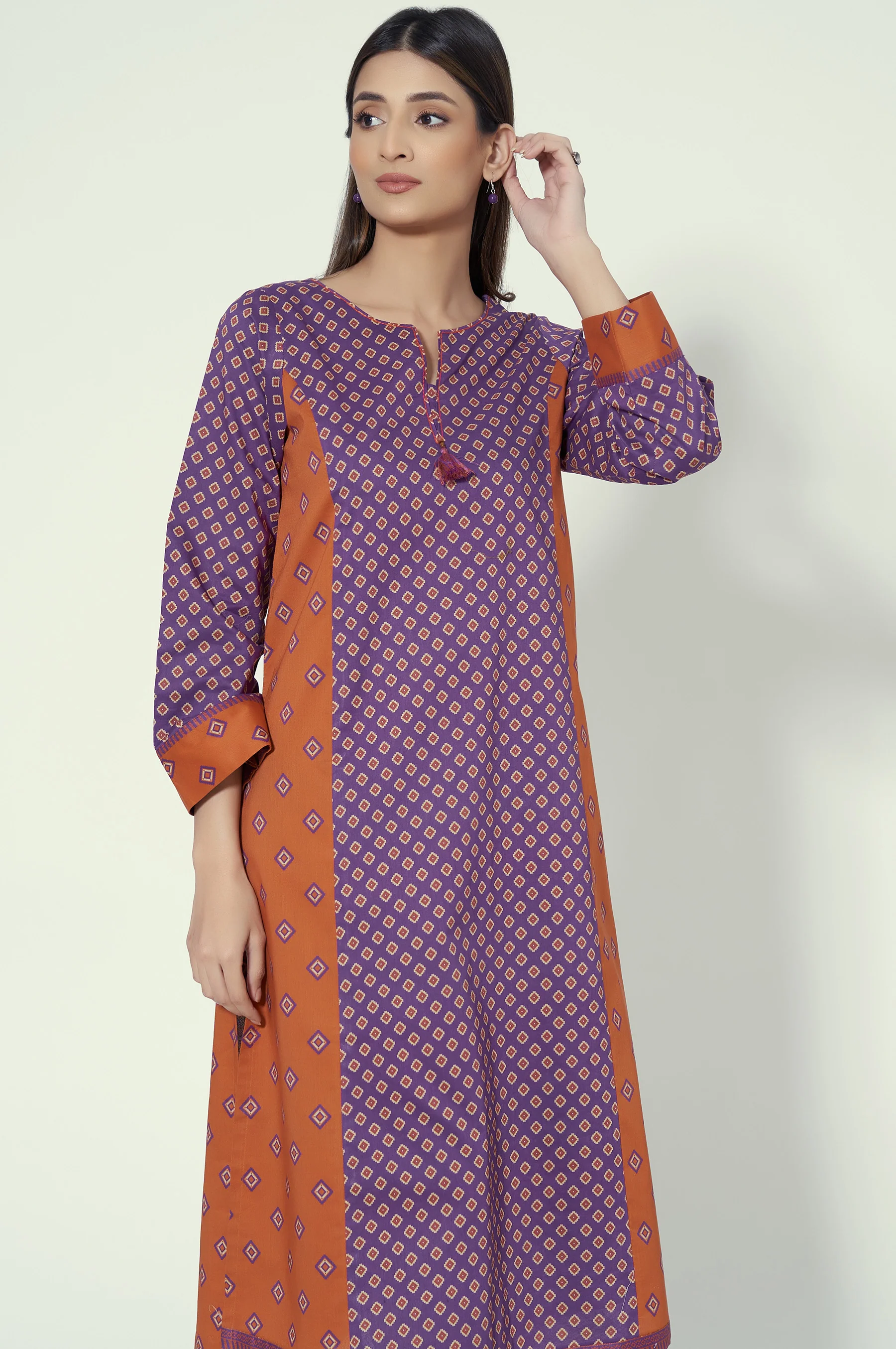 Stitched 1 Piece Printed Lawn Shirt - Image 2