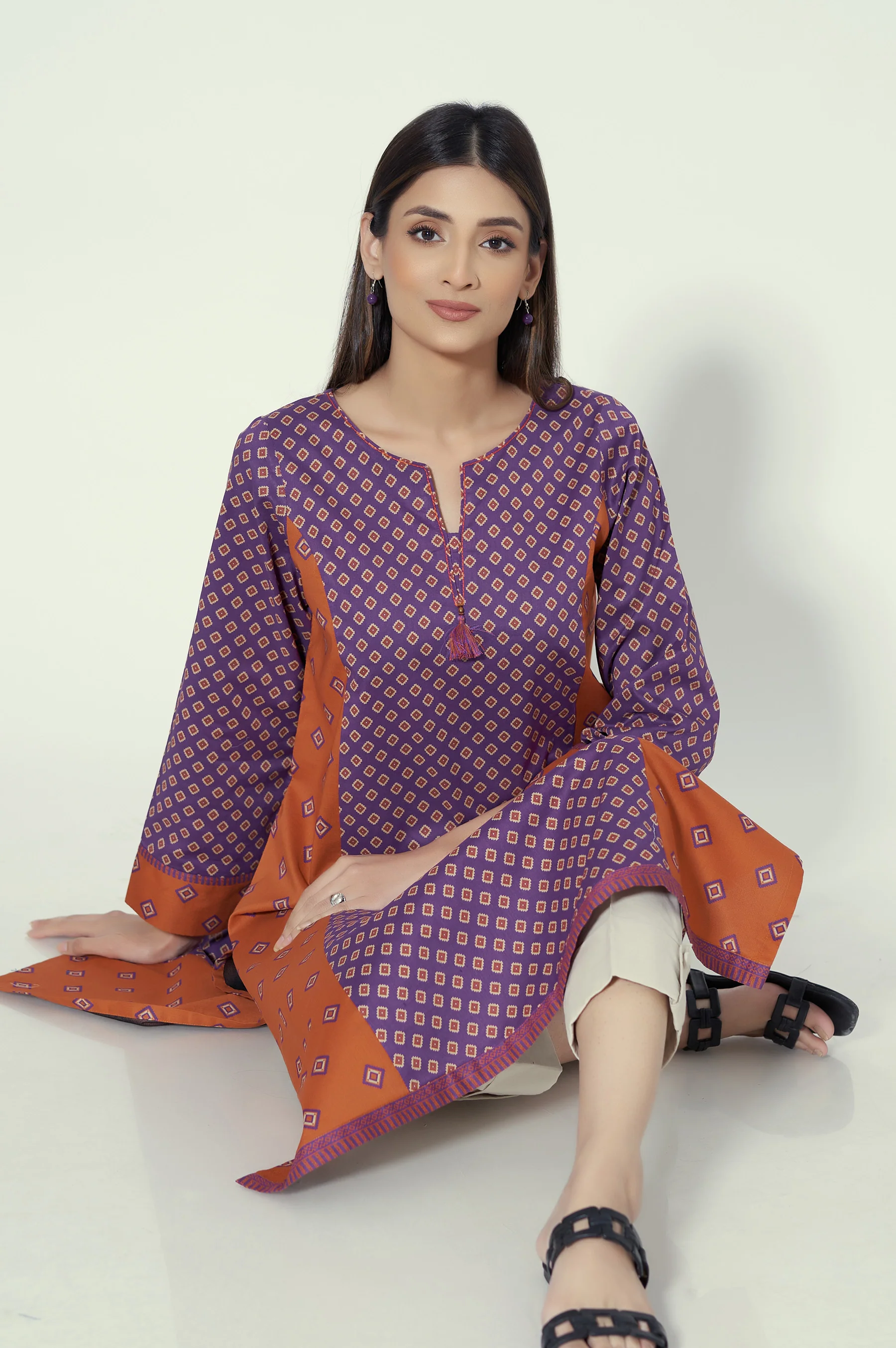 Stitched 1 Piece Printed Lawn Shirt - Image 3