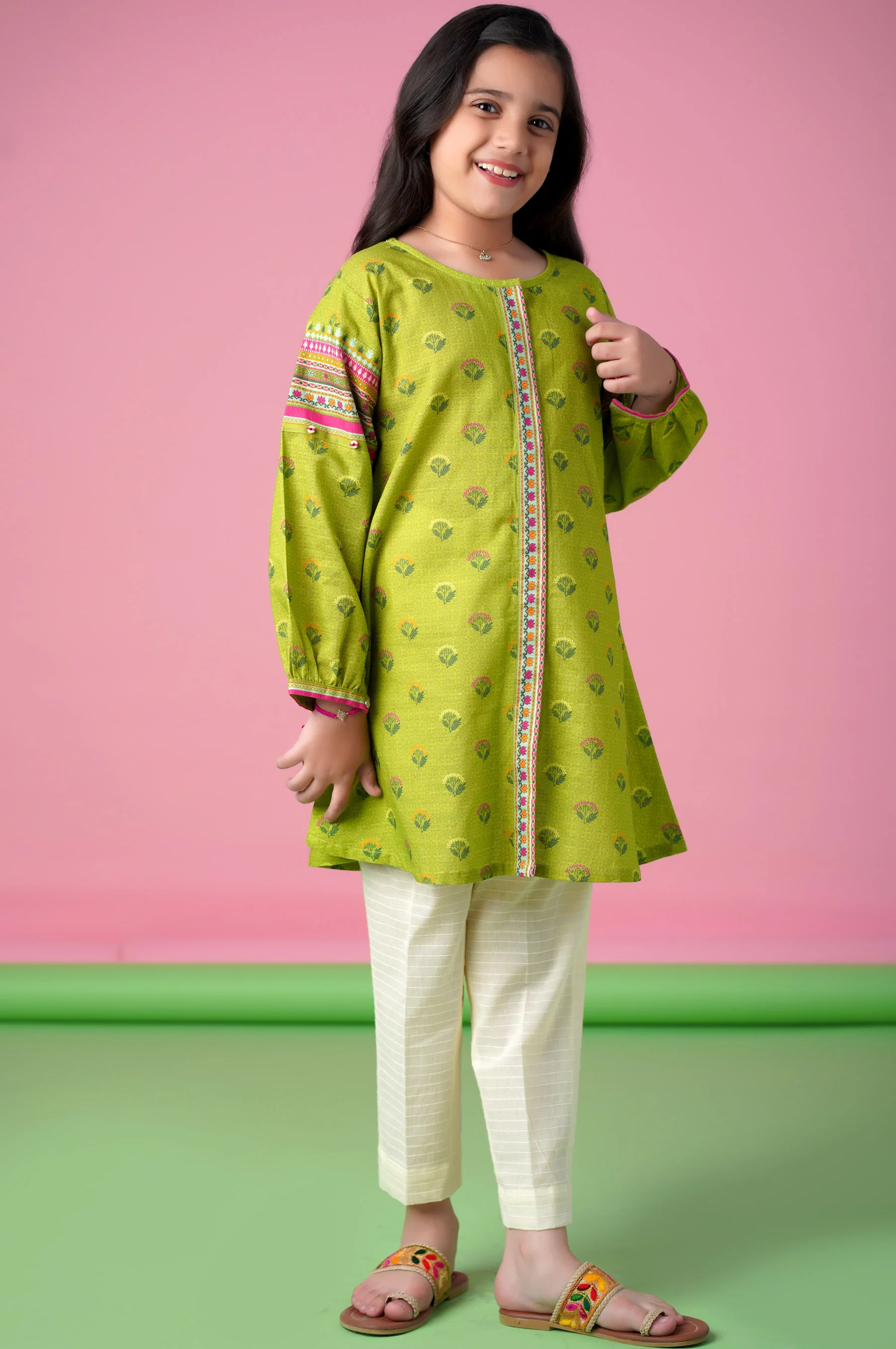 Stitched 1 Piece Printed Khaddar Shirt - Image 3