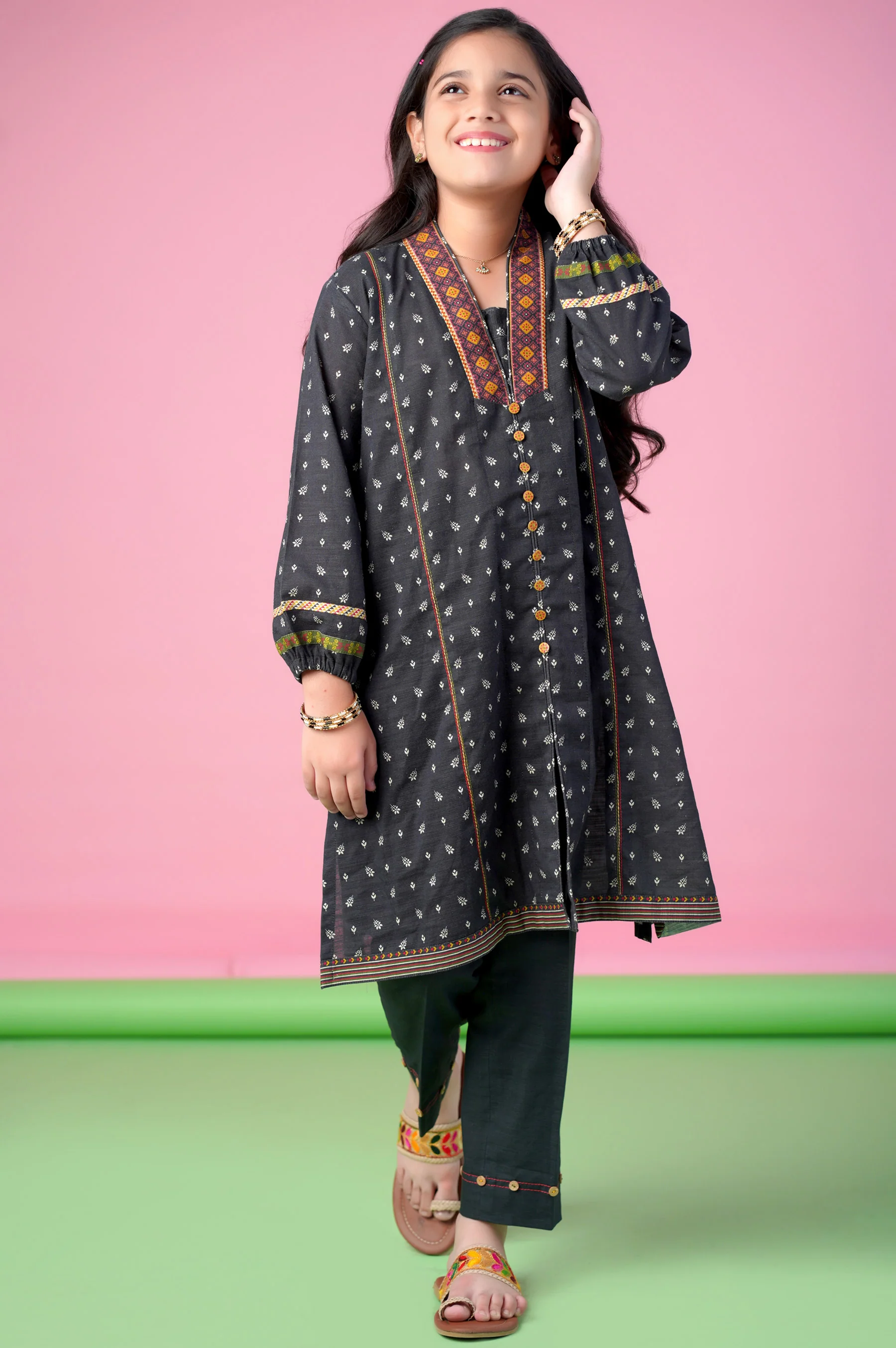 Stitched 1 Piece Printed Khaddar Shirt - Image 2