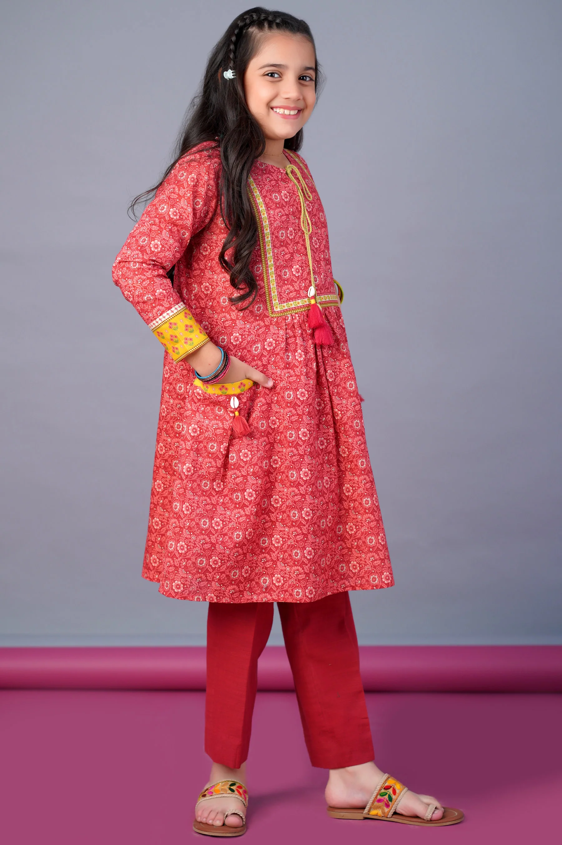 Stitched 1 Piece Printed Khaddar Shirt - Image 2