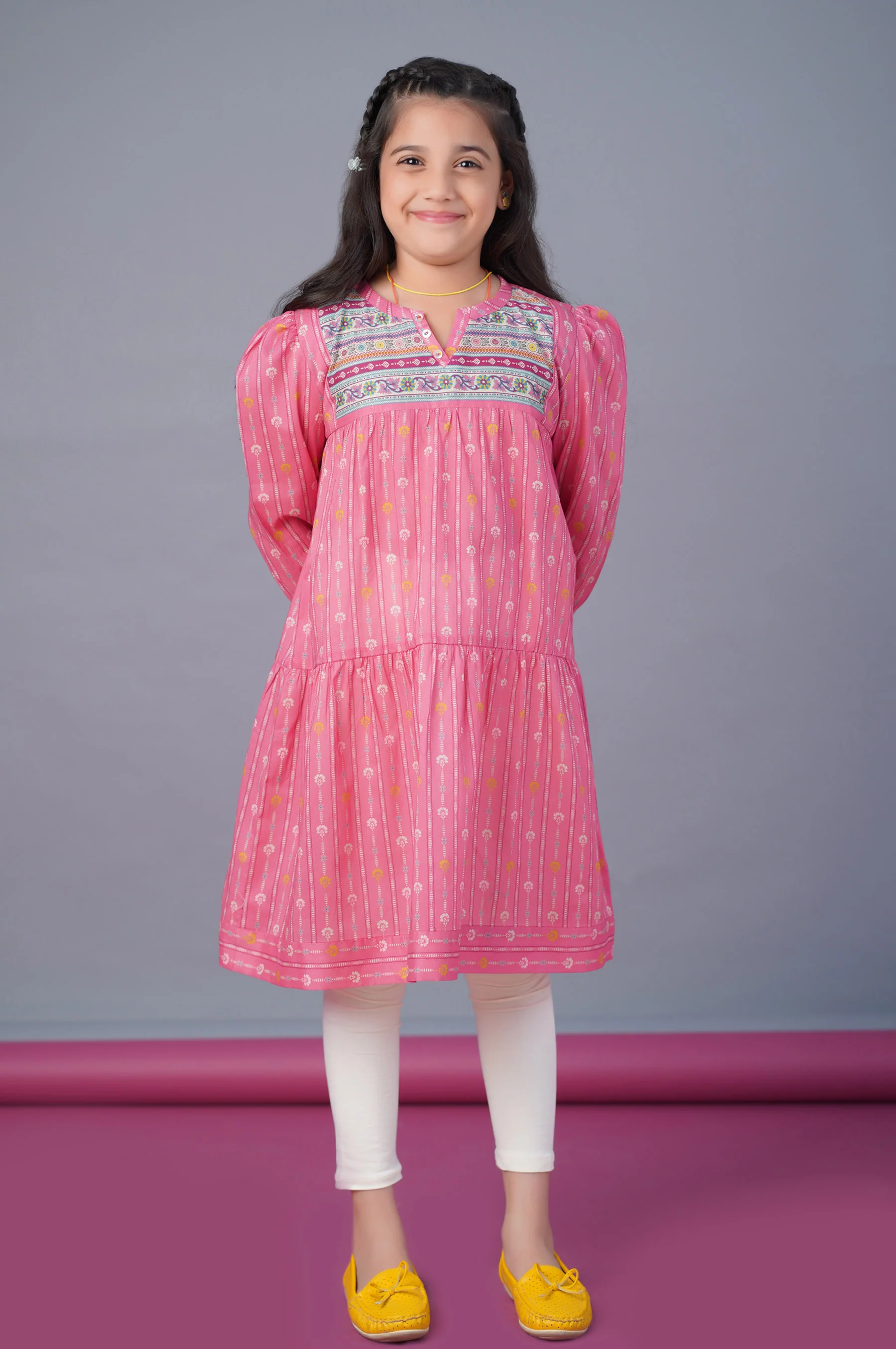Stitched 1 Piece Printed Khaddar Shirt