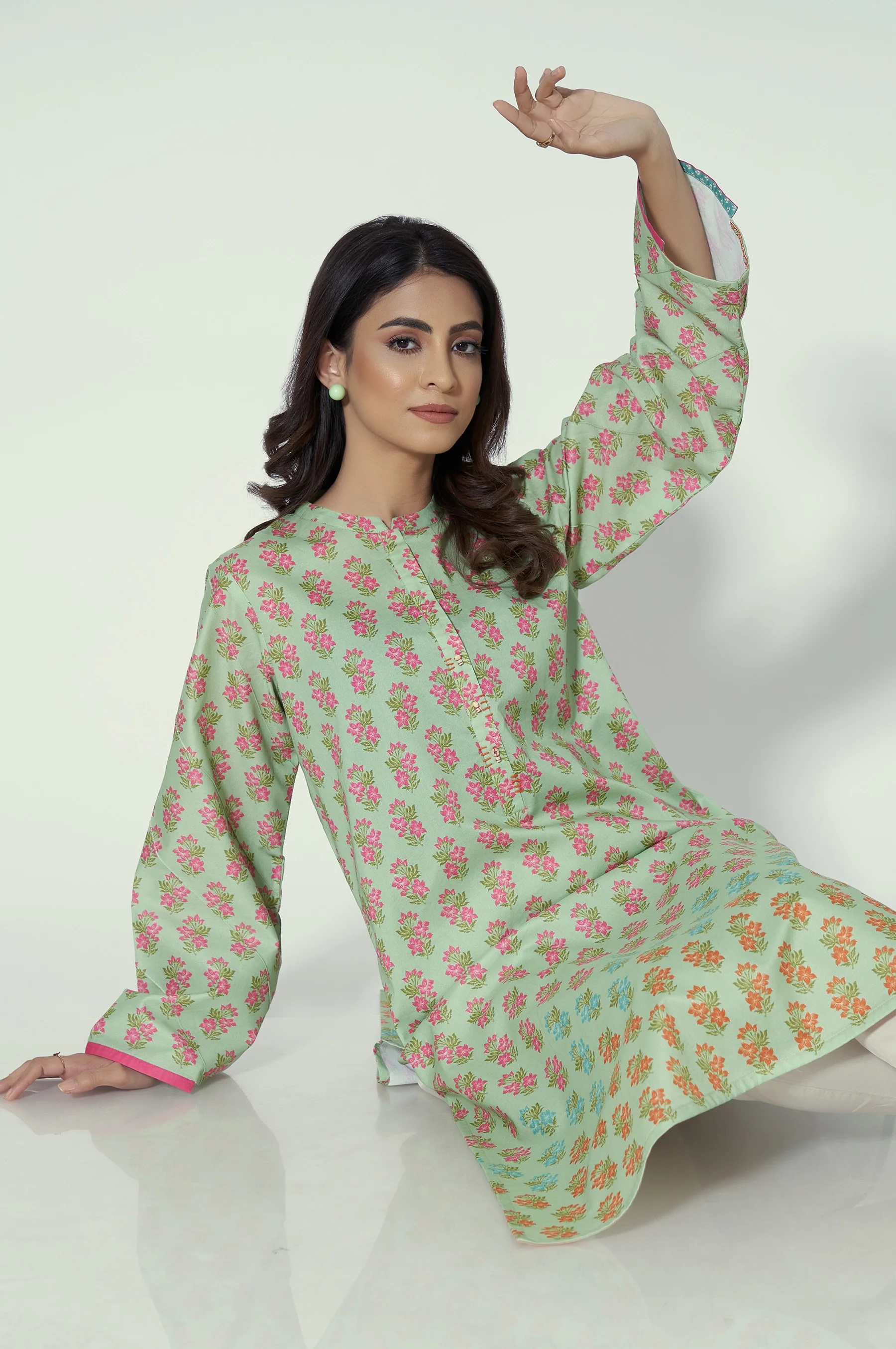 Stitched 1 Piece Printed Lawn Shirt - Image 2