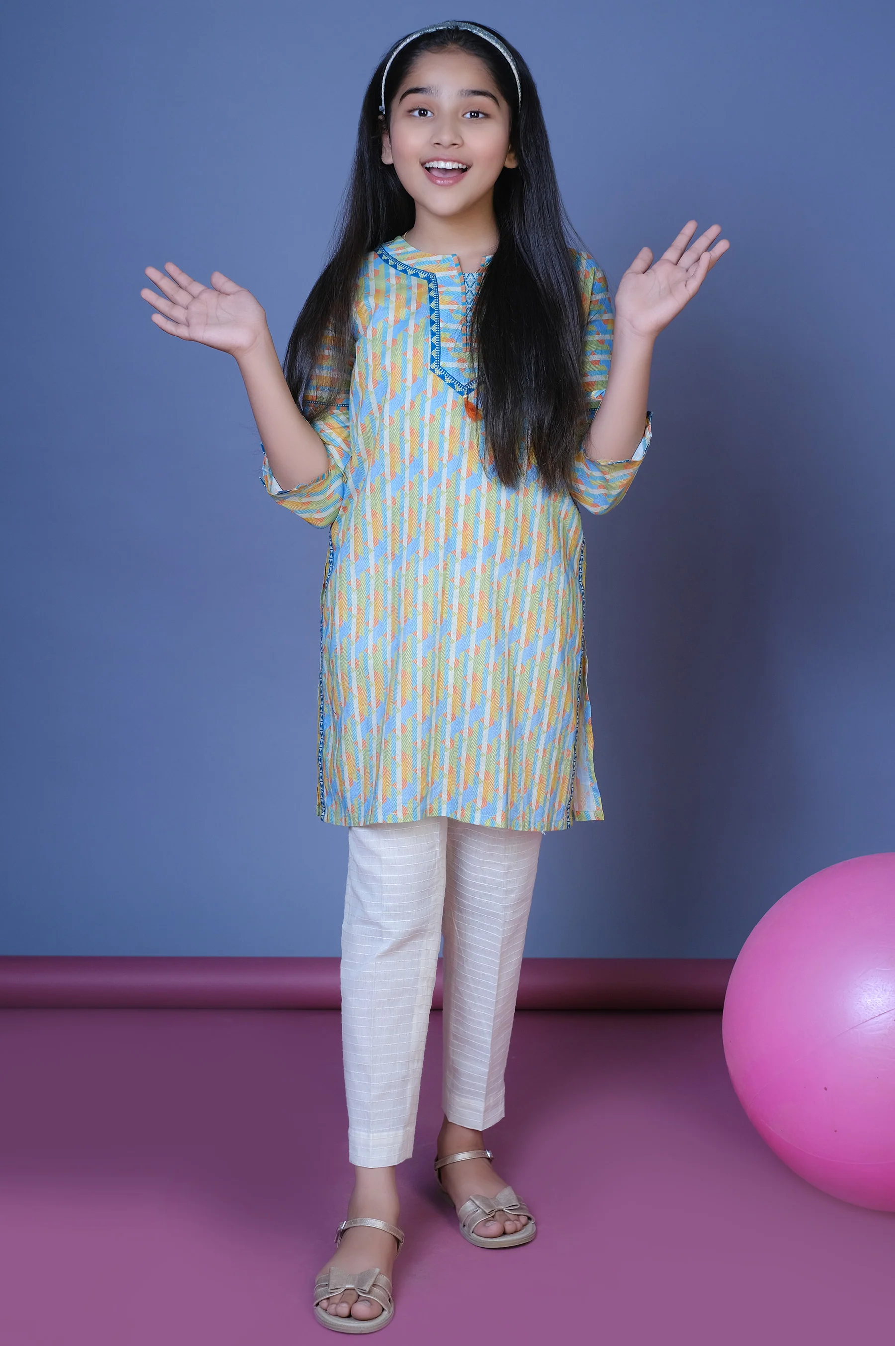 Stitched 1 Printed Lawn Shirt - Image 7