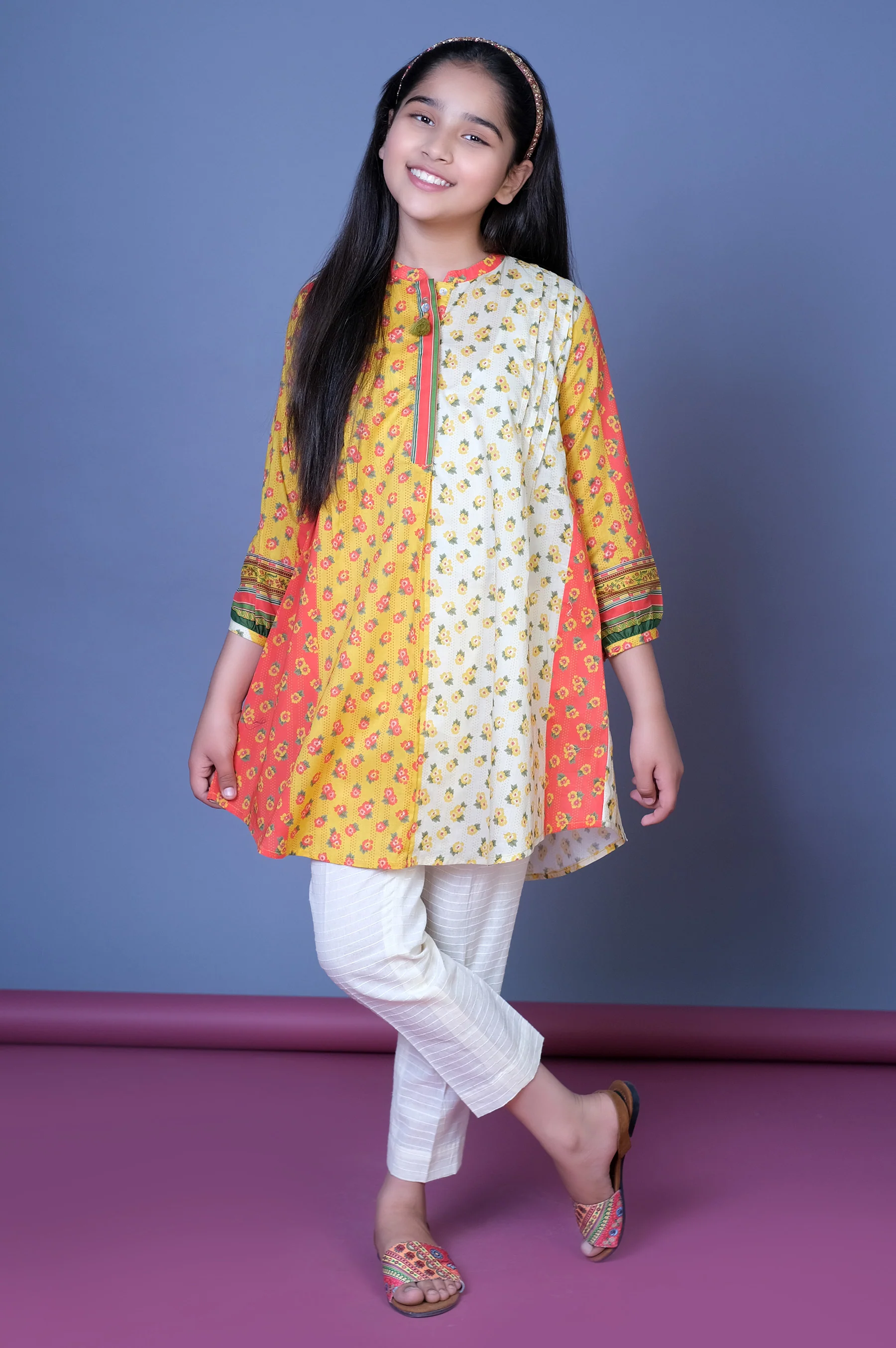 Stitched 1 Printed Lawn Shirt - Image 7