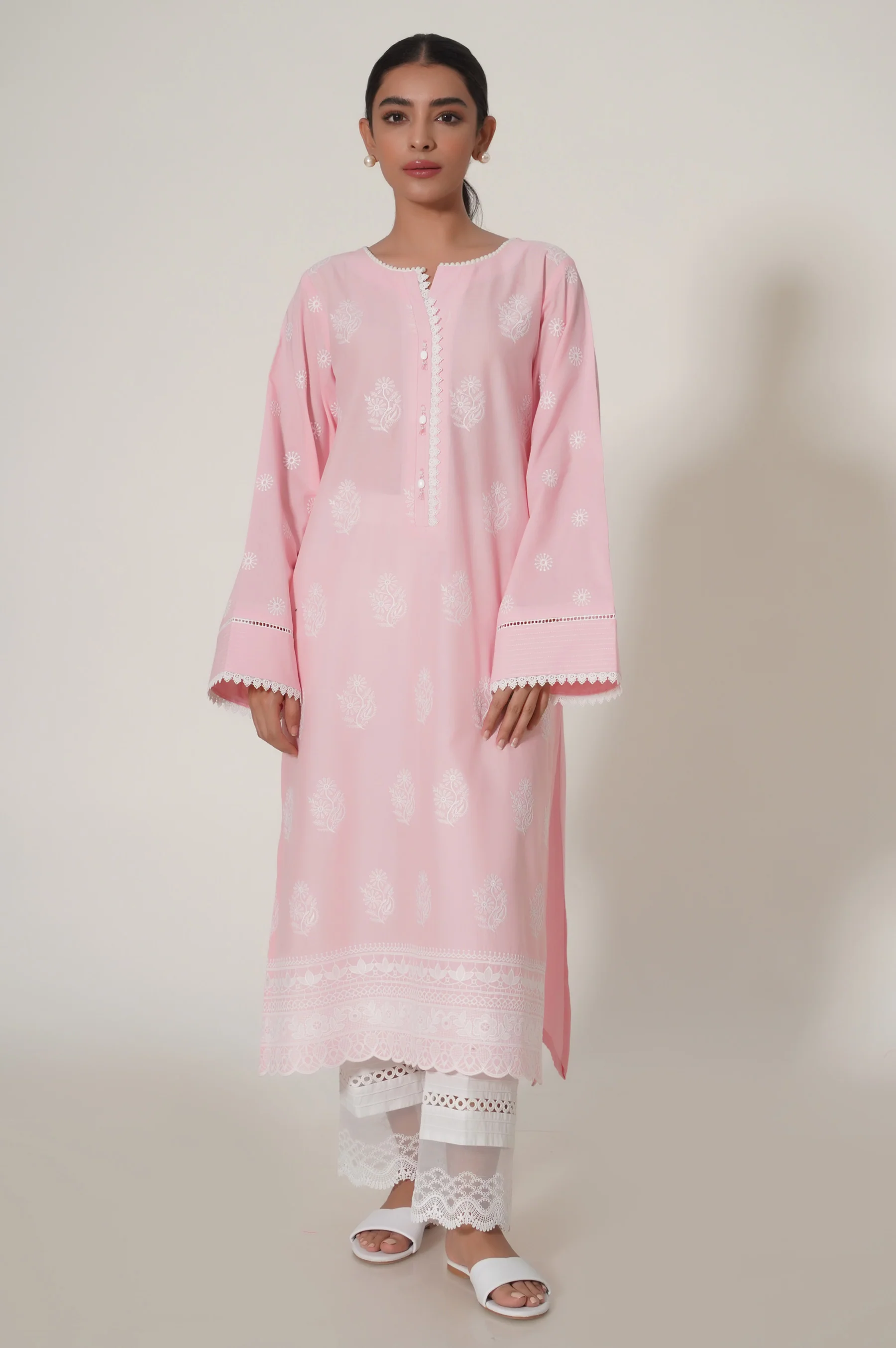 Stitched 1 Piece Chikankari Shirt