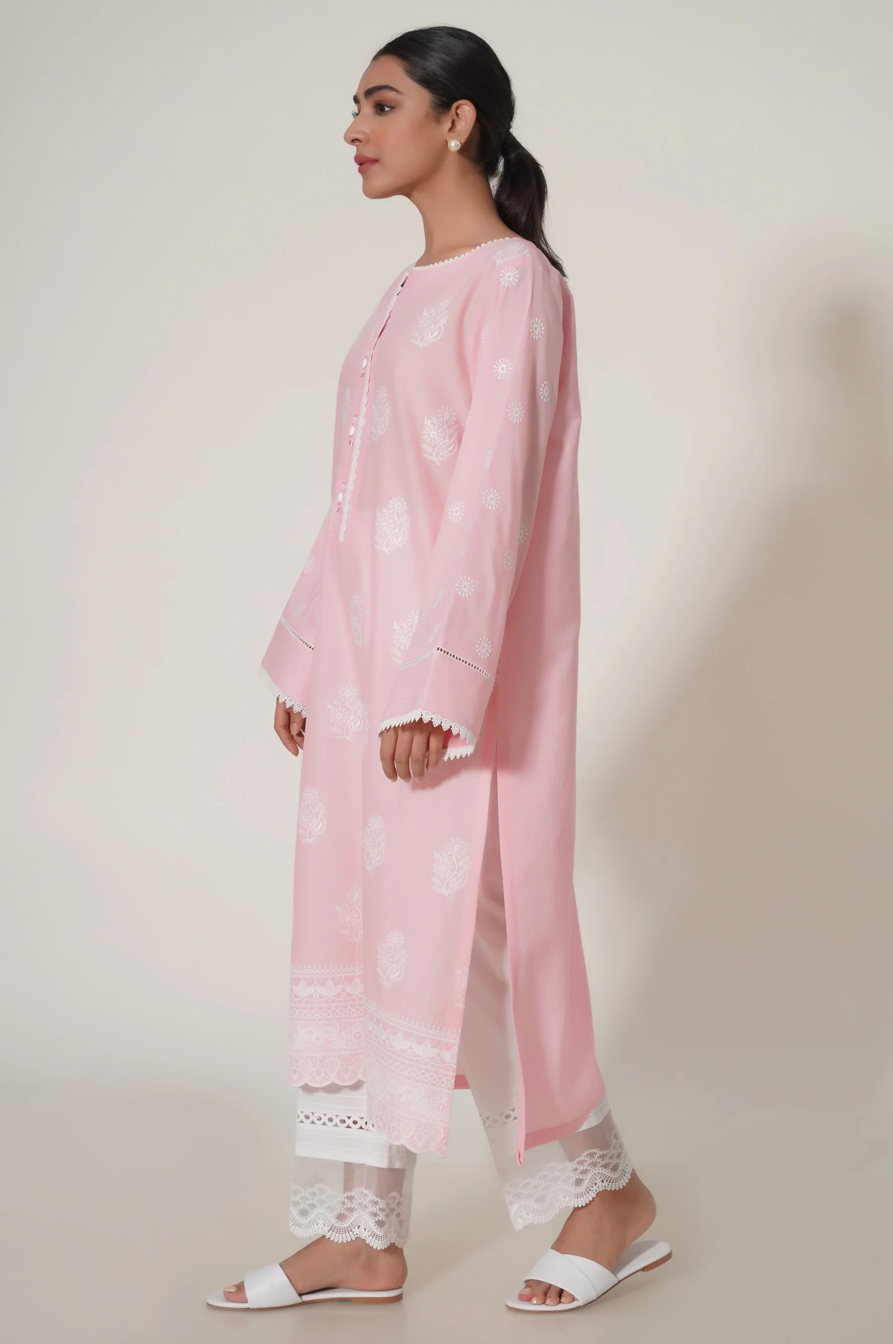 Stitched 1 Piece Chikankari Shirt - Image 4