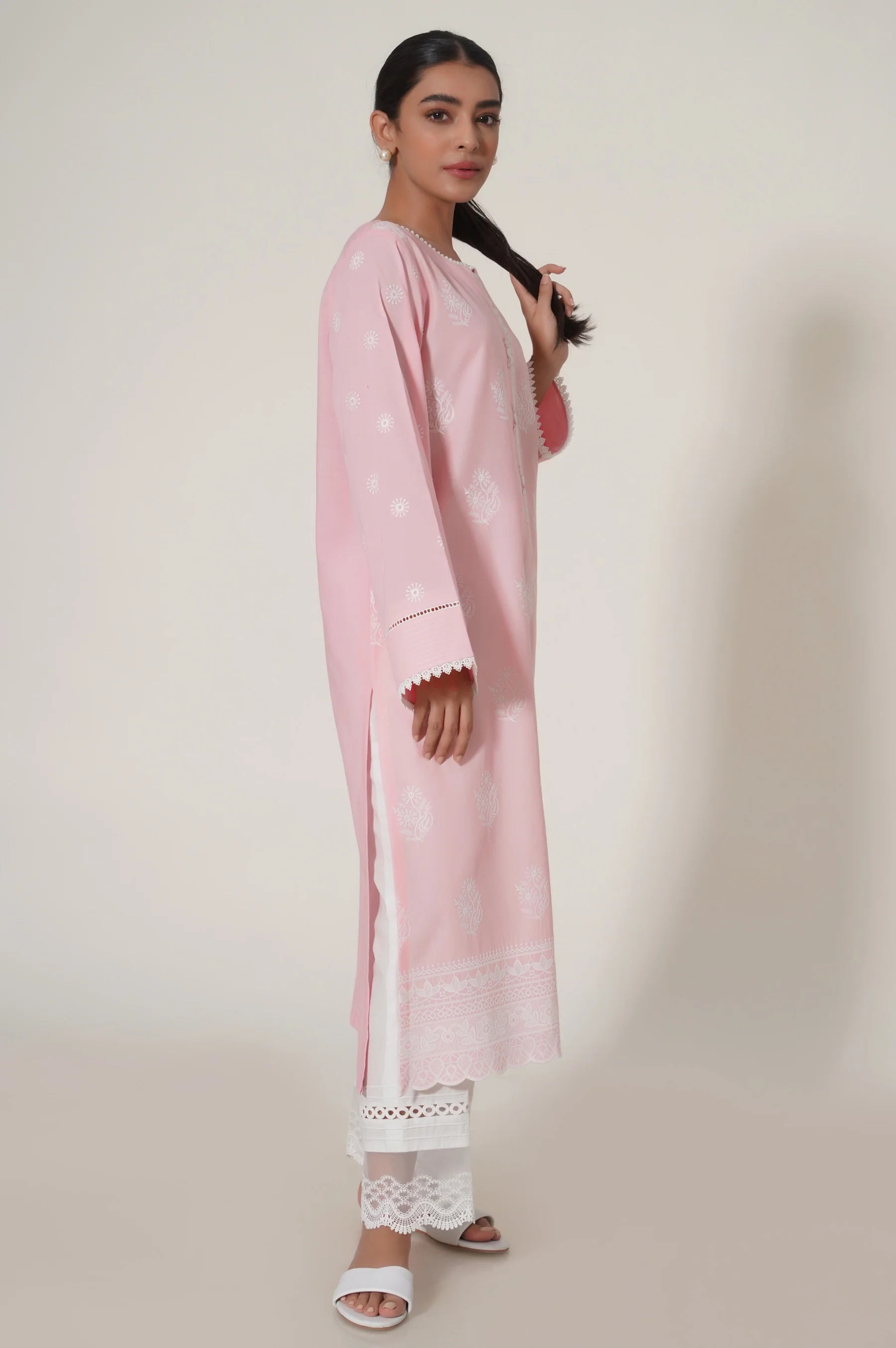 Stitched 1 Piece Chikankari Shirt - Image 6