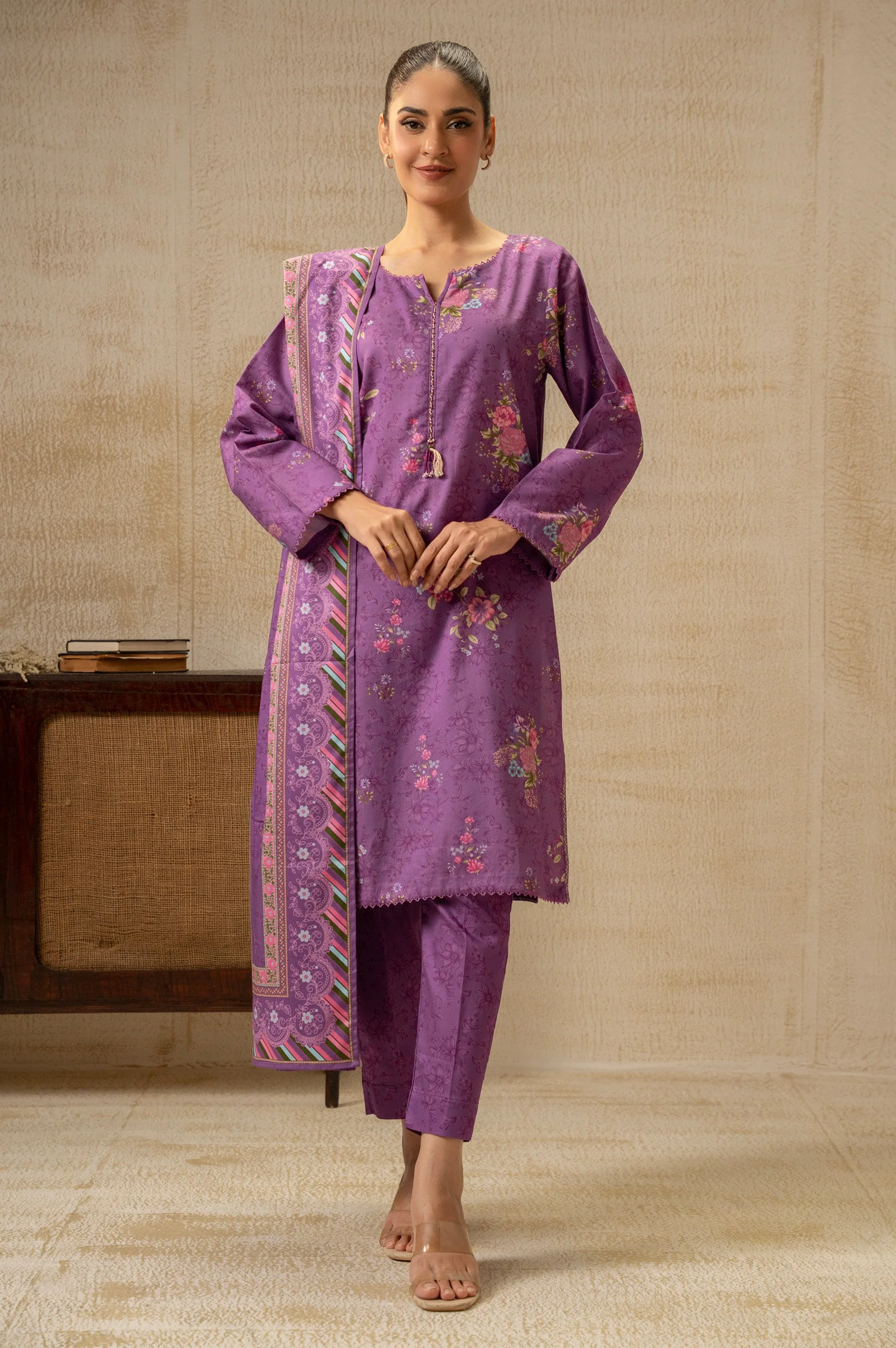 PRINTED COTTEL STITCHED SHIRT